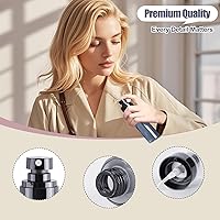 Vista 6 de 3 mini botellas de spray de 2.7 fl oz para viajes, juego de botellas pequeñas recargables para perfume, niebla para el cabello, cara, atomizador