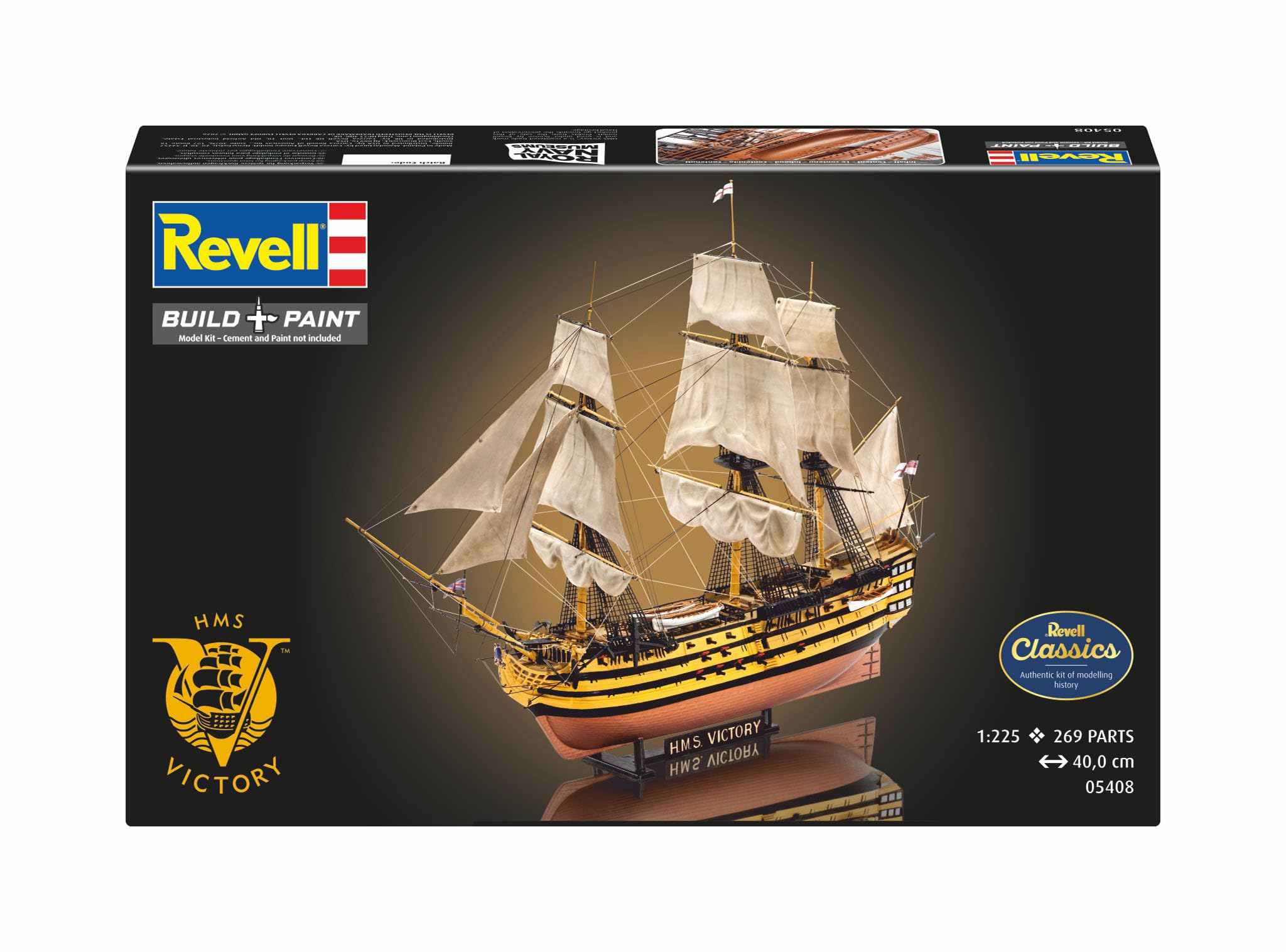 Revell of Germany H.M.S.Victory Plastic Model Kit, Boats