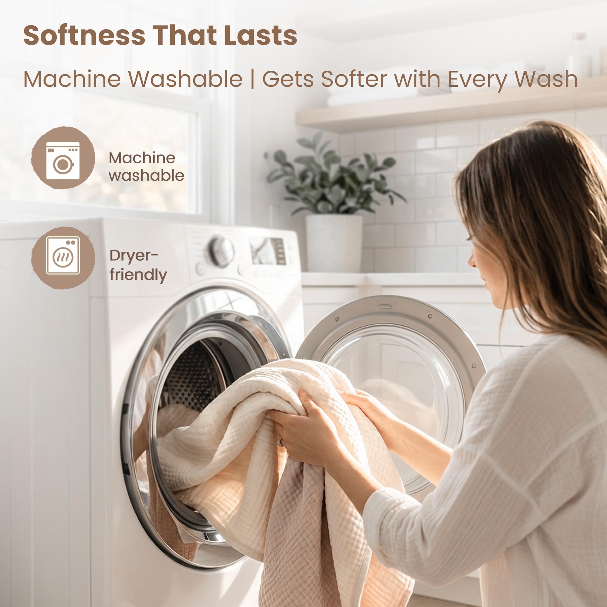 Konssy Toallas de muselina con capucha para bebé recién nacido, suave, 100% algodón, toalla de baño con capucha para bebés y niños pequeños, ultra absorbente, toallas de baño naturales para bebé