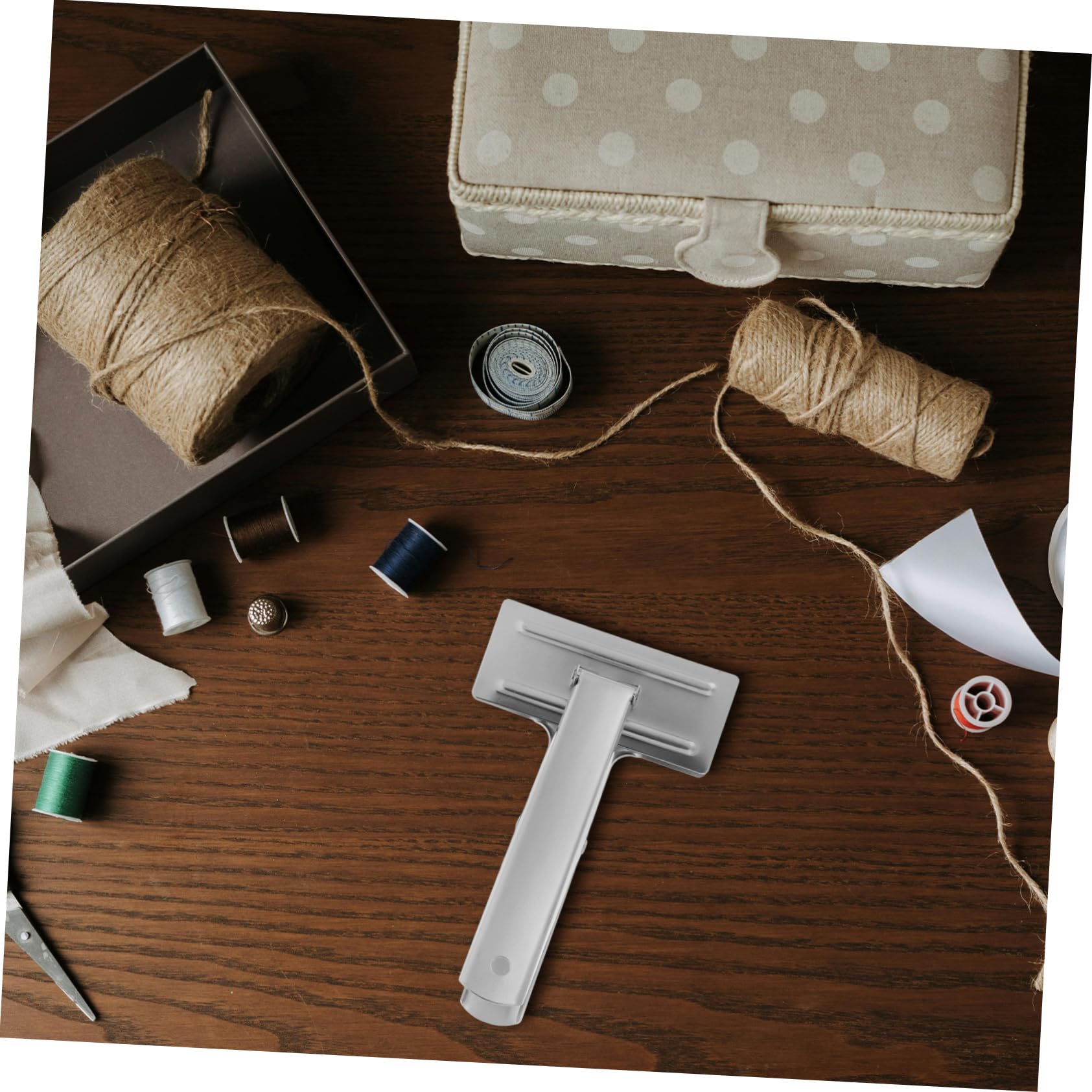 HAPINARY 4pcs DIY Sewing Clip Craft Knitting Clamp Ruler Sewing Clip for Straight Line