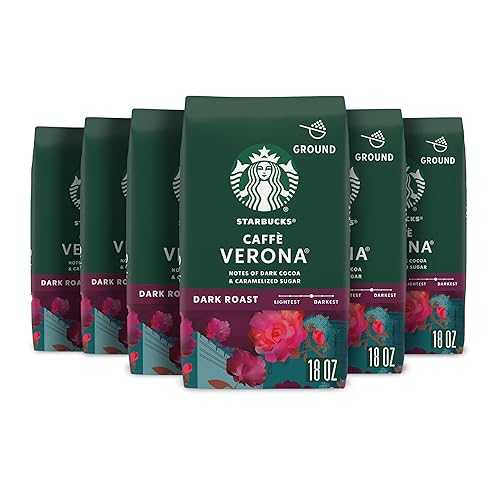 Vista 295 de Starbucks - Café molido tostado oscuro italiano, 100% Arábica, 18 onzas