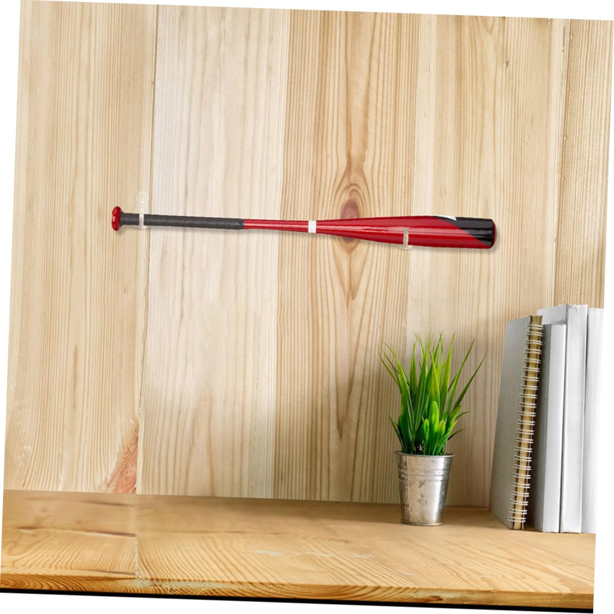 Milisten Lot De 2 Supports Muraux Pour Bâtons De Hockey Et Cannes à Pêche En Acrylique - Rangement Polyvalent Noir