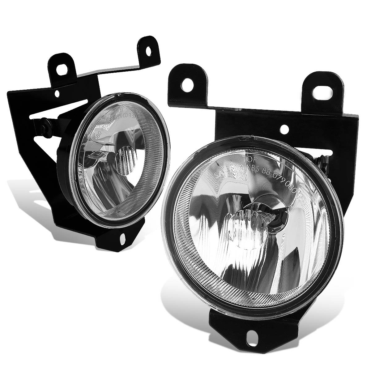 Auto Dynasty Fog lights Compatible with 1992-2007 Cadillac Escalade Sierra C3 Denali GMC Yukon 1500 Denali Pontiac Bonneville, Pair of OE Style Front Bumper Fog Light Lamp, Clear Lens