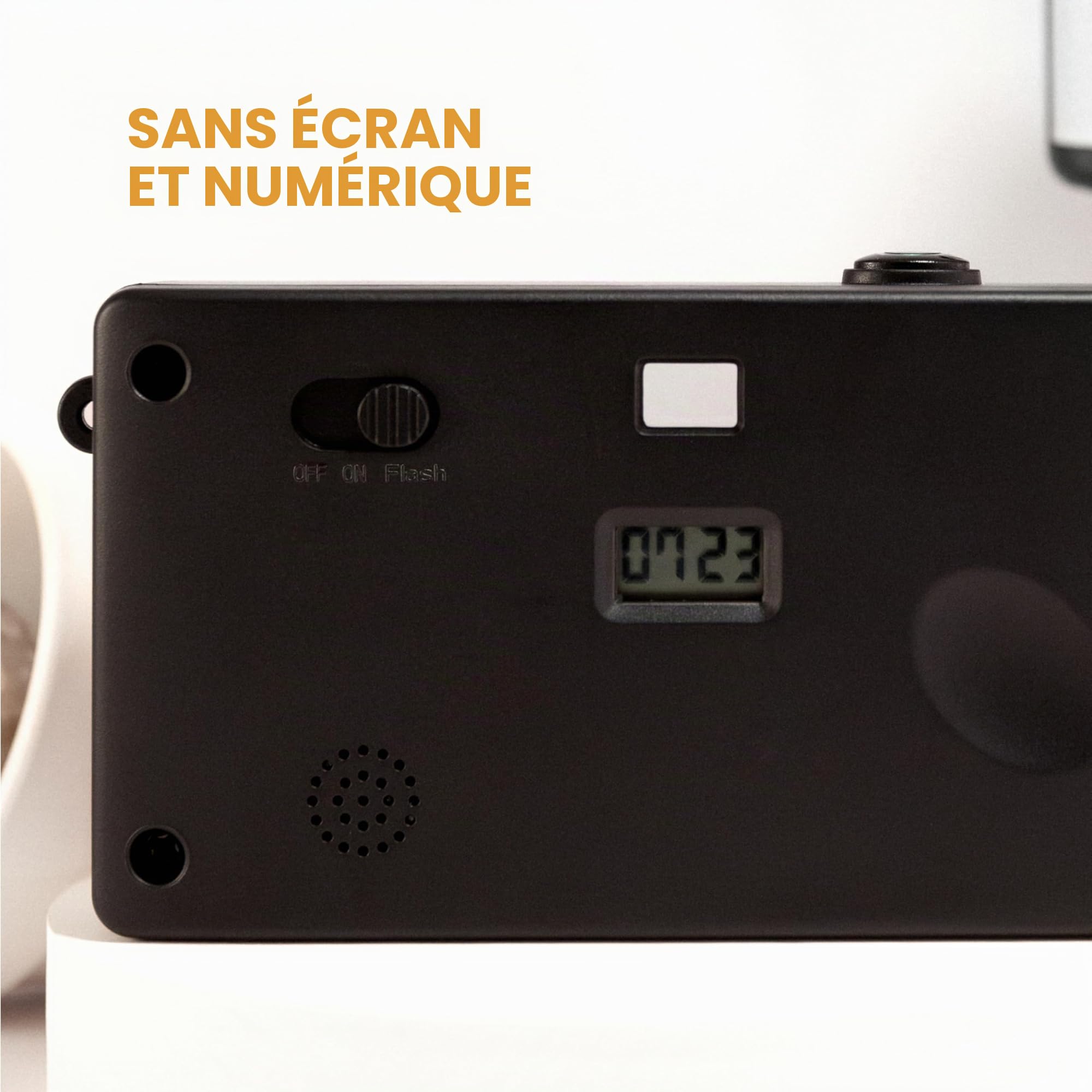 Camp Snap Appareil Photo Numérique,8MP Style Argentique Vintage, sans Écran et Format Compact,Stockage 2000+ Photos,Rechargeable USB,Idéal pour Voyage et Aventure en Plein Air -Vent