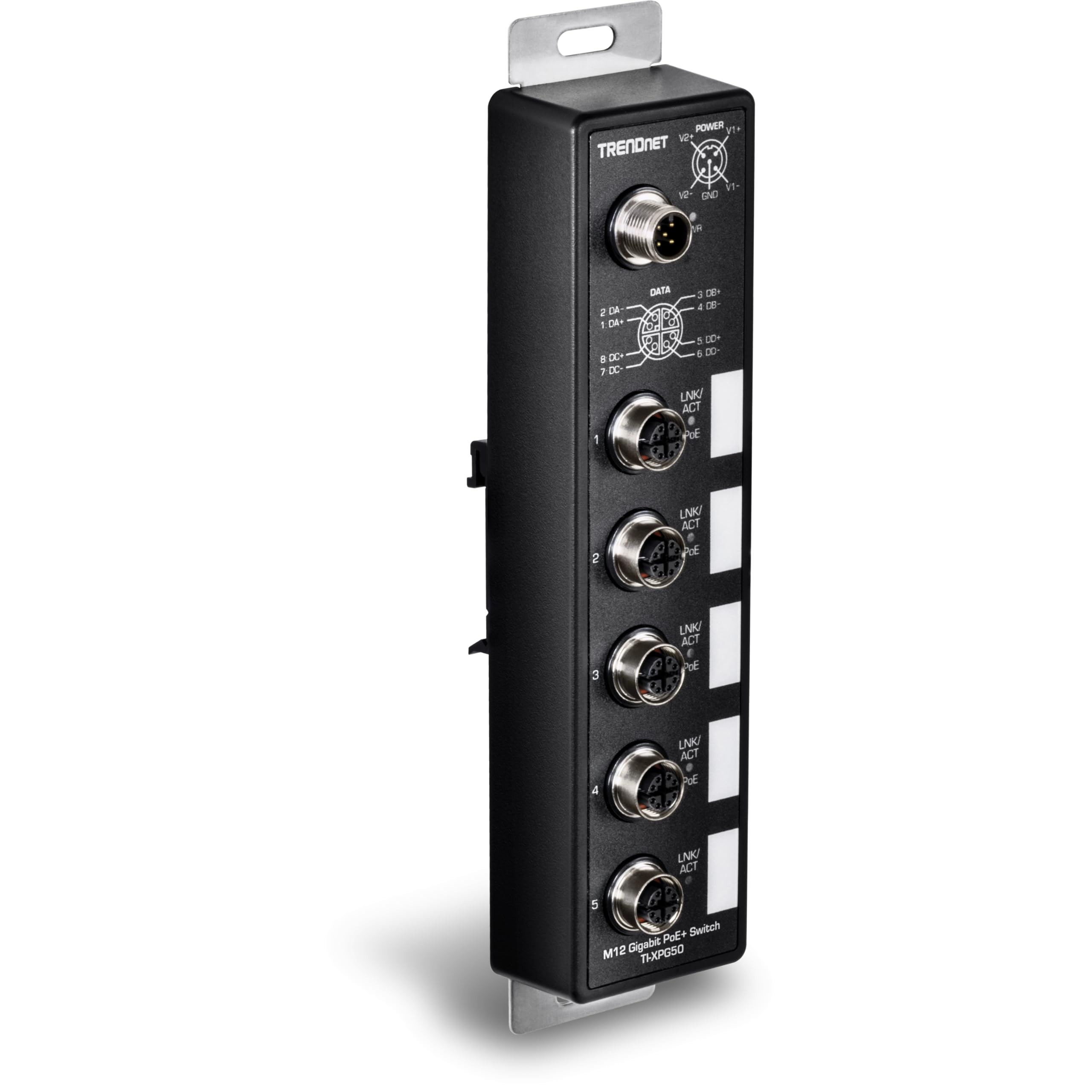 Amazon.com: TRENDnet 5-Port Industrial EN50155 M12 Gigabit PoE+