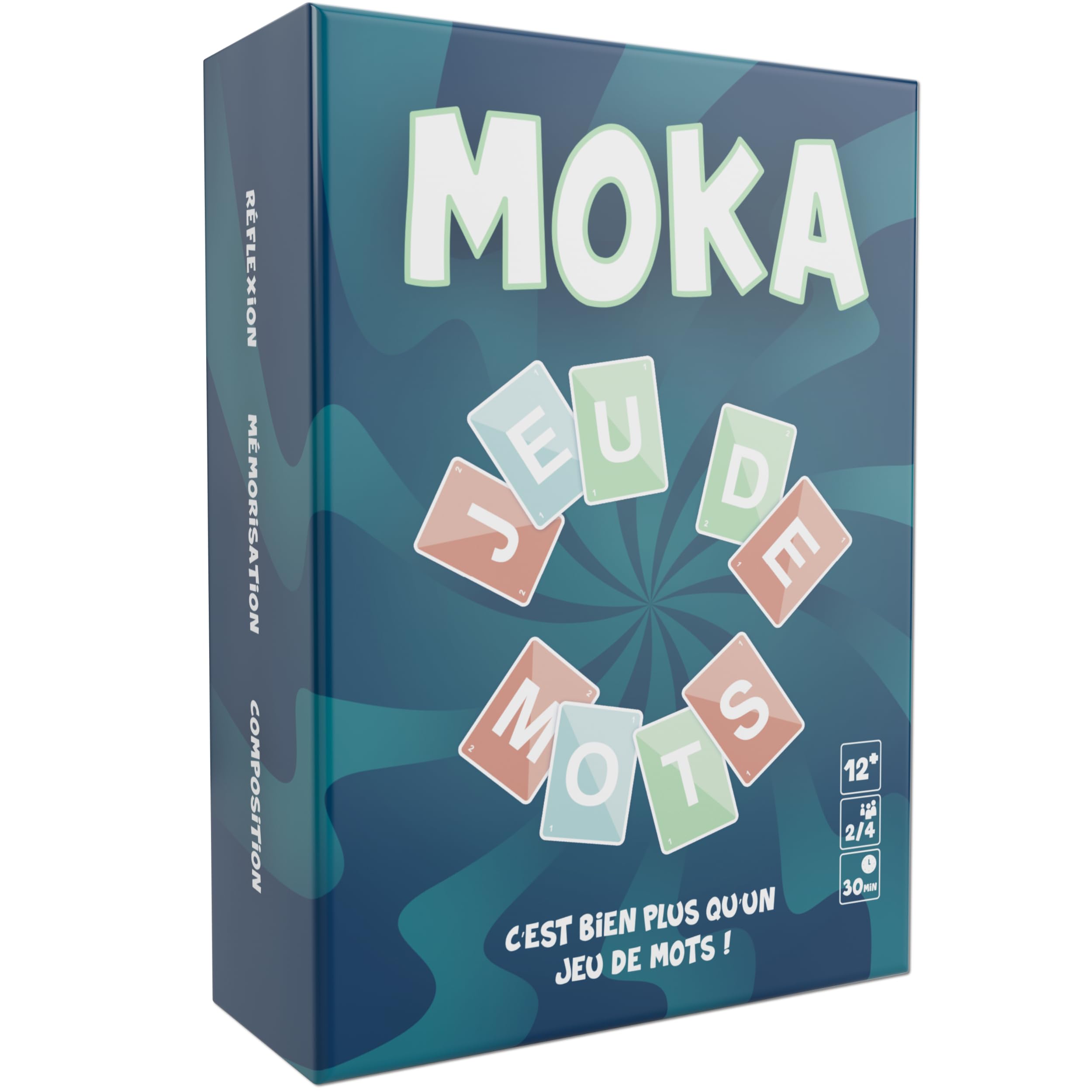 Bakakou Moka Board Game 2 to 4 Players, Educational Memory Game, Adult and Children's Letter Games, Create Words and Hold Letters, Designed in France, Original Gift Idea