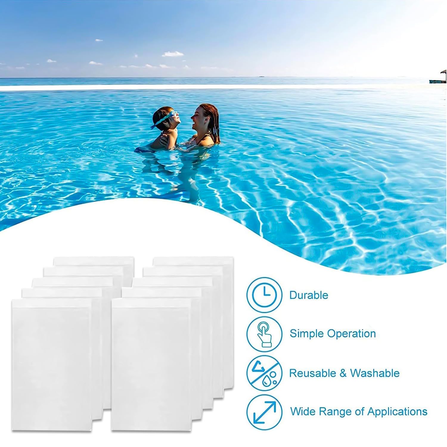 Grille Protection Liner Piscine Hayward - 1 1/2 Fileté - Blanc - SP1026E