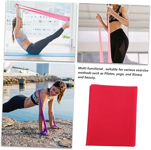 Miniatura 9 de Alipis Banda elástica de resistencia TPE para yoga para estiramiento de fitness y entrenamiento de fuerza, banda de ejercicio para hombros, piernas,