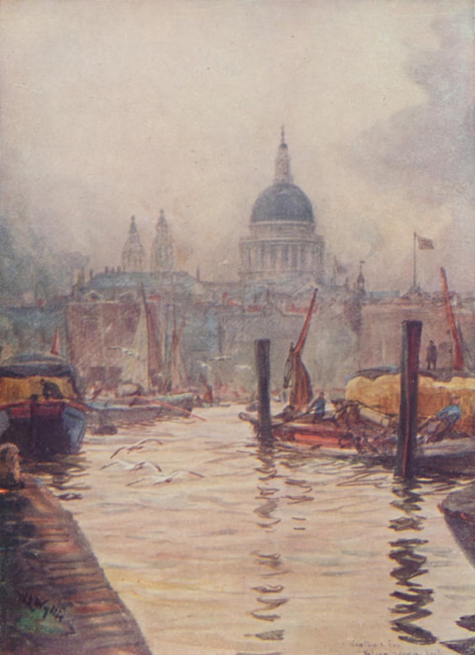 POSTERIIk Famous Modern Artwork Art Mural St Pauls Cathedral London by William Lionel Wyllie Oil Paintings Pictures for Home Decor 60x90cm