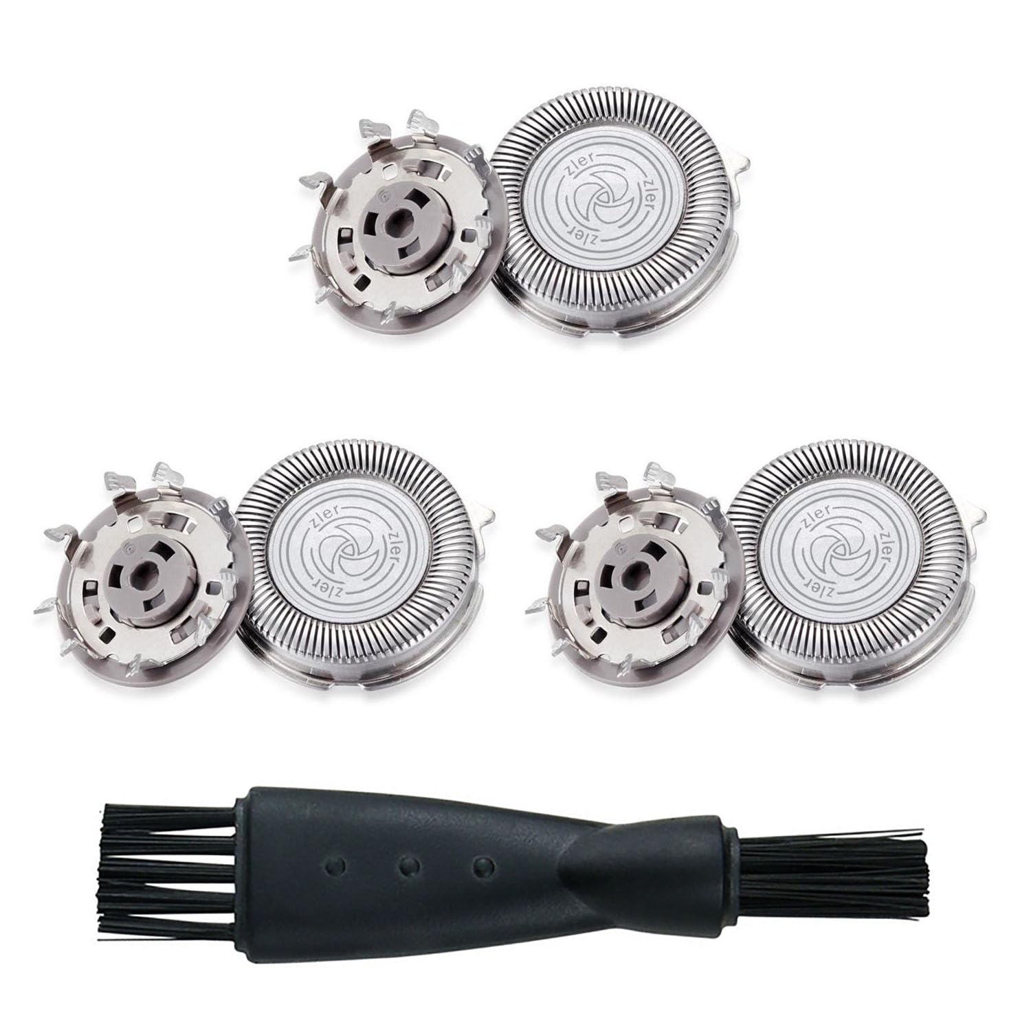 3 Paquete SH30 Cabezales de Repuesto Cabezales de reemplazo de Afeitadoras Compatible con Afeitadora Eléctrica de Series de 1000, 2000, 3000, 5000 Clic y Estilo, No Original