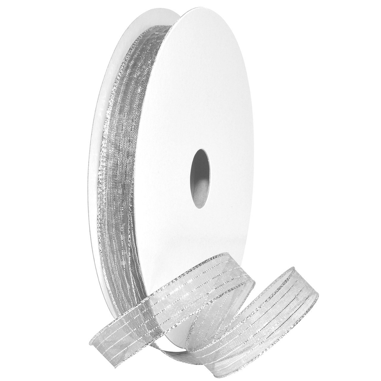 Morex Ribbon Harmony Ribbon, Metallic, 5/8 inch by 50 Yards, Pewter, Item 1401.03/50-632, 5/8" x 50 yd