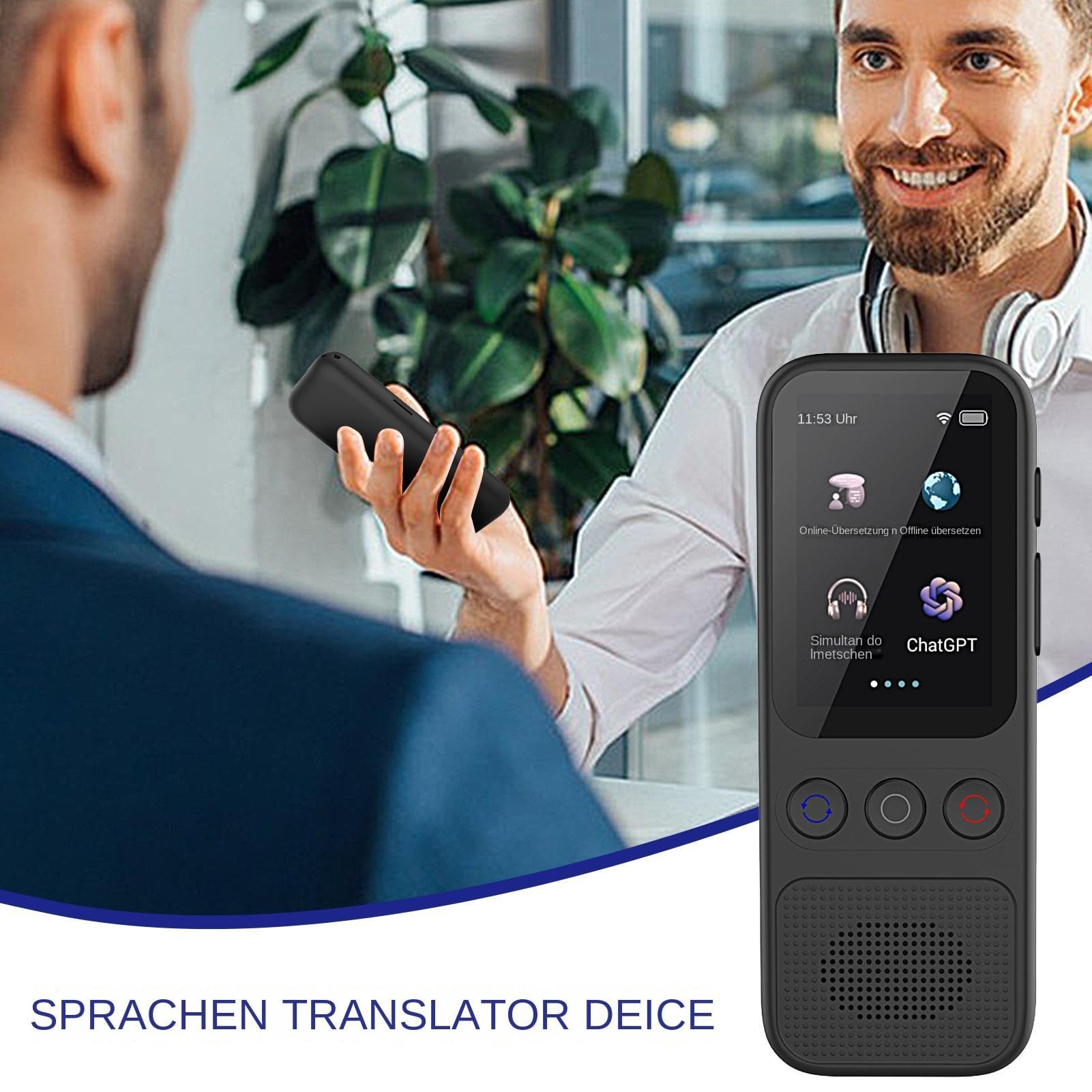 Traductor instantáneo sin wifi, dispositivo de traducción sin wifi requerido,Traductor portátil de idiomas extranjeros | 138 idiomas y acentos, traductor para empresas, no se requiere wifi | Traductor Portátil De Idiomas Extranjeros | 138 Idiomas Y, Tradu