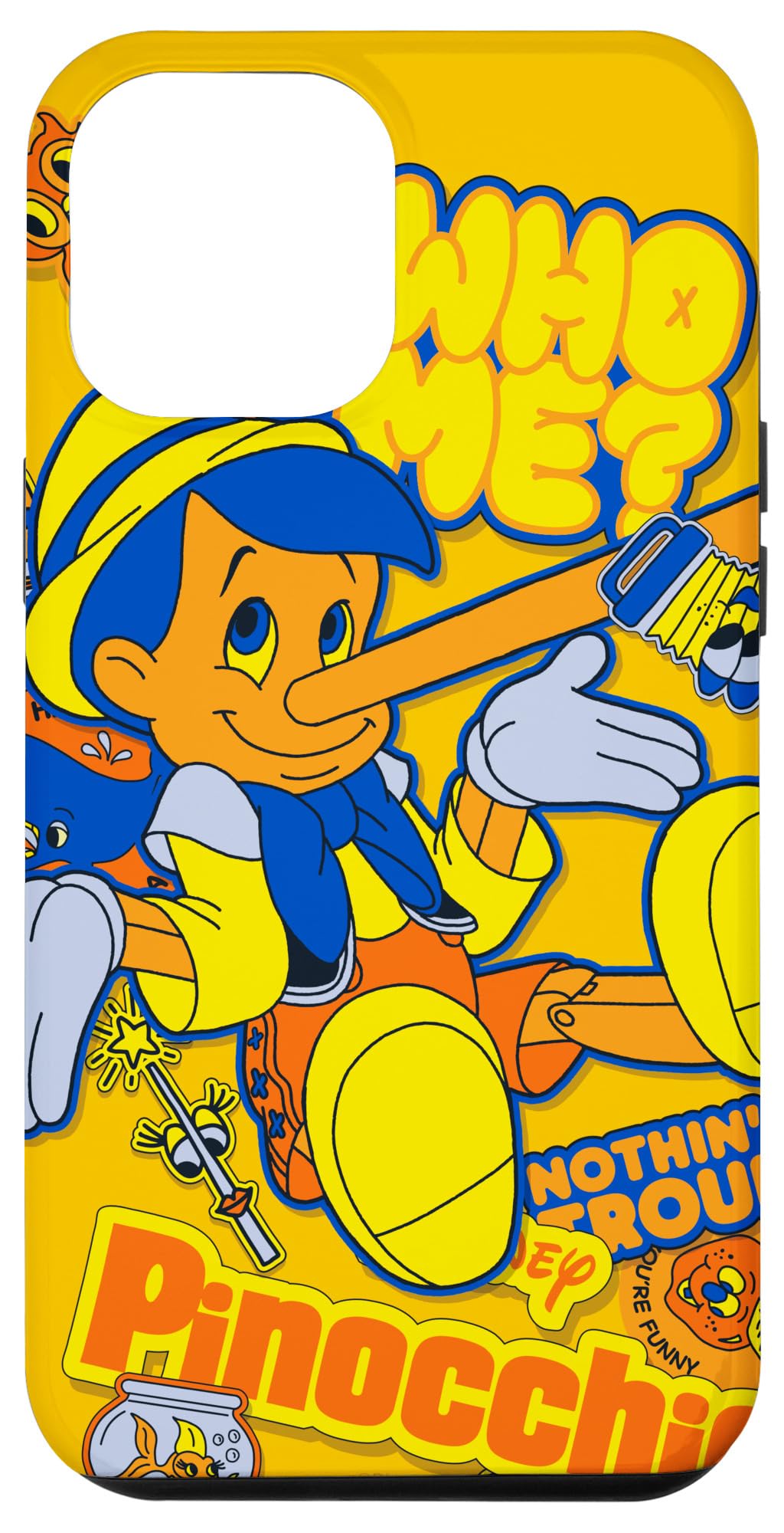 Cadeau Disney coque iPhone 12 Pro Max Pinocchio jaune nostalgie enfance - 4
