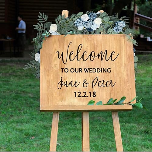 Miniatura 4 de Guirnalda de eucalipto artificial con flores, flores burdeos de 6 pies, guirnalda de mesa de boda, hecha a mano, centros de mesa de boda, centros de