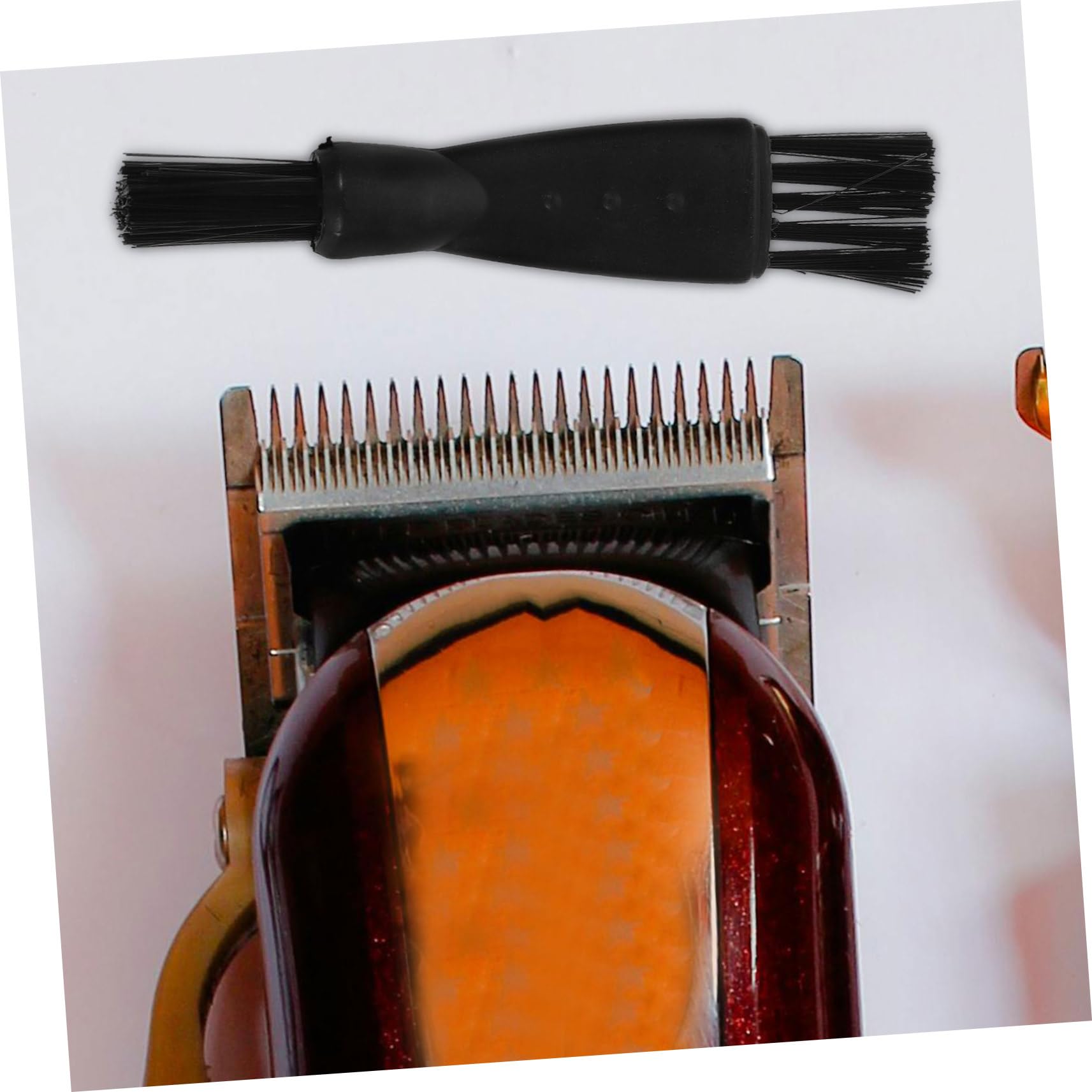 UKCOCO Lot De 20 Brosses De Nettoyage Double Embout Pour Tondeuse Et Rasoir Électrique, Plastique Compact, Nettoyant Précis Pour Hommes, Coiffure Et Entretien Rasage Professionnel