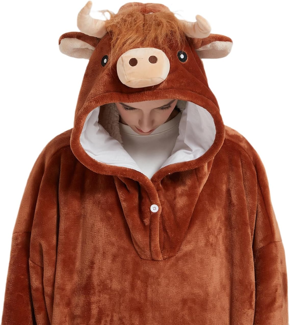 NAFLEAP Blanket Hoodie Women Girls Wearable Blanket Adult Oversized Fleece Sherpa Christmas Sweatshirt Gift for Women Kids - Image 2