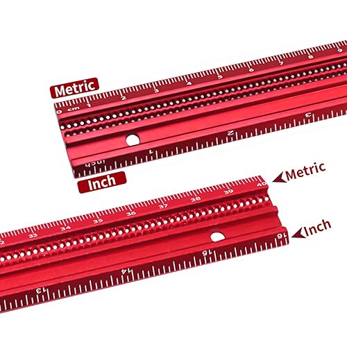 Miniatura 4 de Regla de carpintería Regla de bolsillo Maquinista Ingeniero Regla de carpintería Regla deslizante ajustable 15.748 in