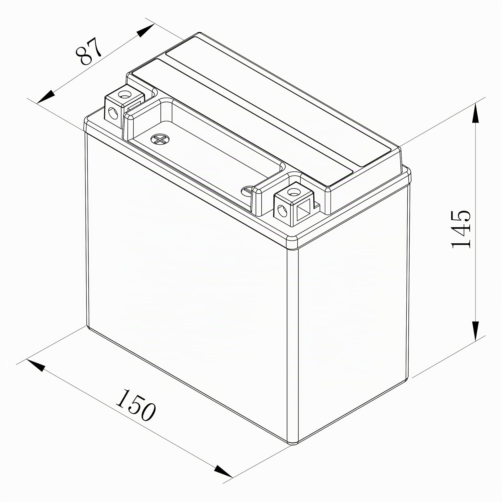 Bosch FA106 - Batería para Motocicletas AGM - 12V 200A 12Ah - Adecuada para motocicletas, motos de enduro, scooters, quads, motos de agua - Compatible M6018, BTX14-BS, BTX14