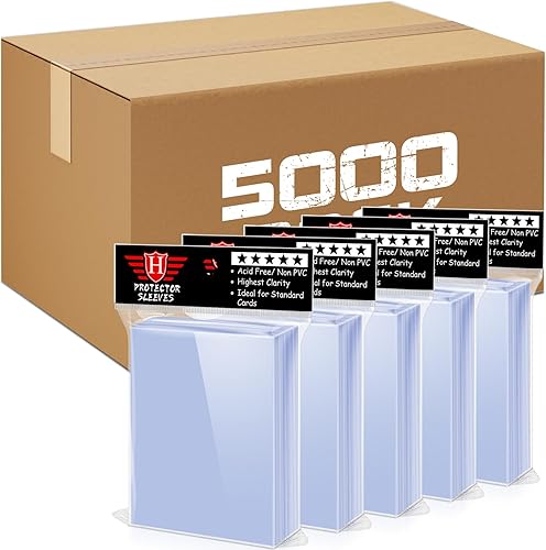 Miniatura 13 de 1200 fundas transparentes para tarjetas intercambiables, fundas de plástico suave para tarjetas de béisbol, tarjetas deportivas, tarjetas de juego