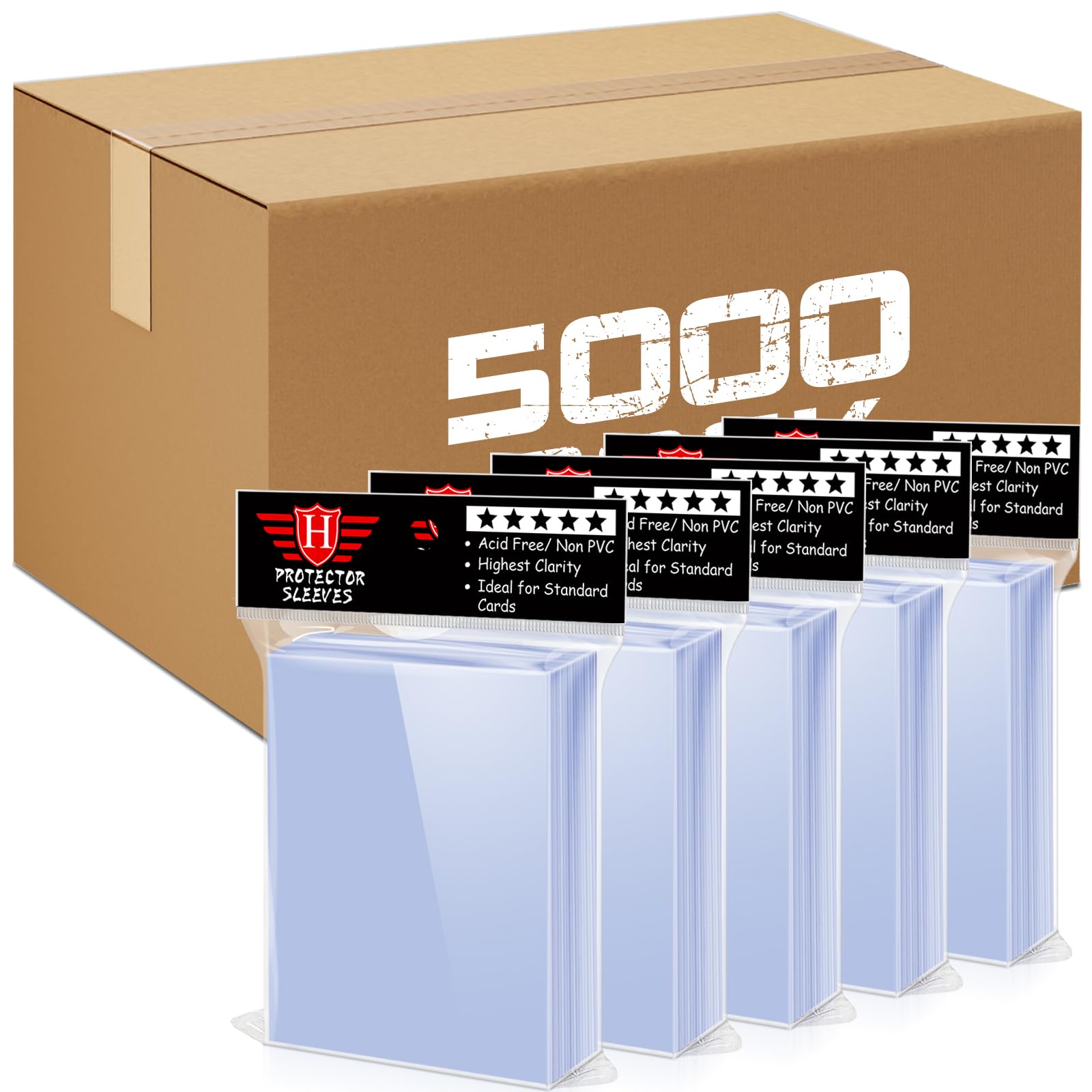 Amazon.com: 5000 Counts Card Sleeves for Trading Cards, Soft Clear Baseball  Card Sleeves Plastic Card Protector for MTG, Football Cards, Sports Cards,  Game Cards : Toys & Games