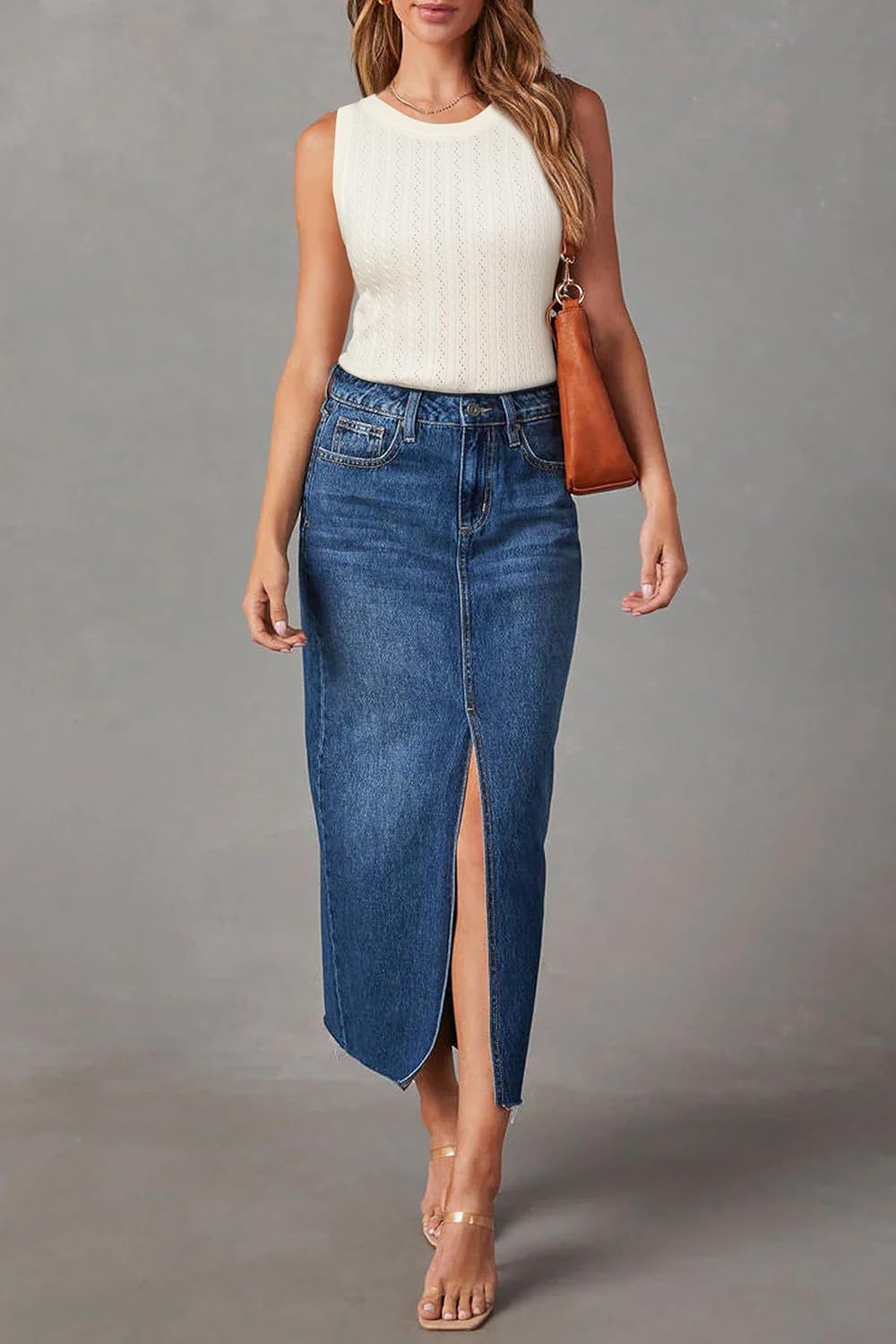 Arach&Cloz Women's Wool Blend Sweaters Non See Through All-Season Business Casual Tank 2026 - Image 5