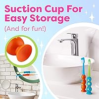 Vista 6 de Trueocity - Cepillo de dientes para niños, paquete de 2, con cerdas contorneadas suaves, cabezales de cepillo de tamaño para niños (3-10 años)