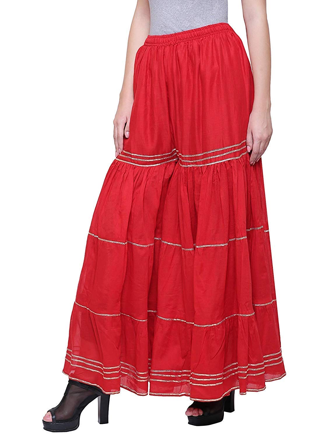 TNQ Women's Loose Fit Palazzos