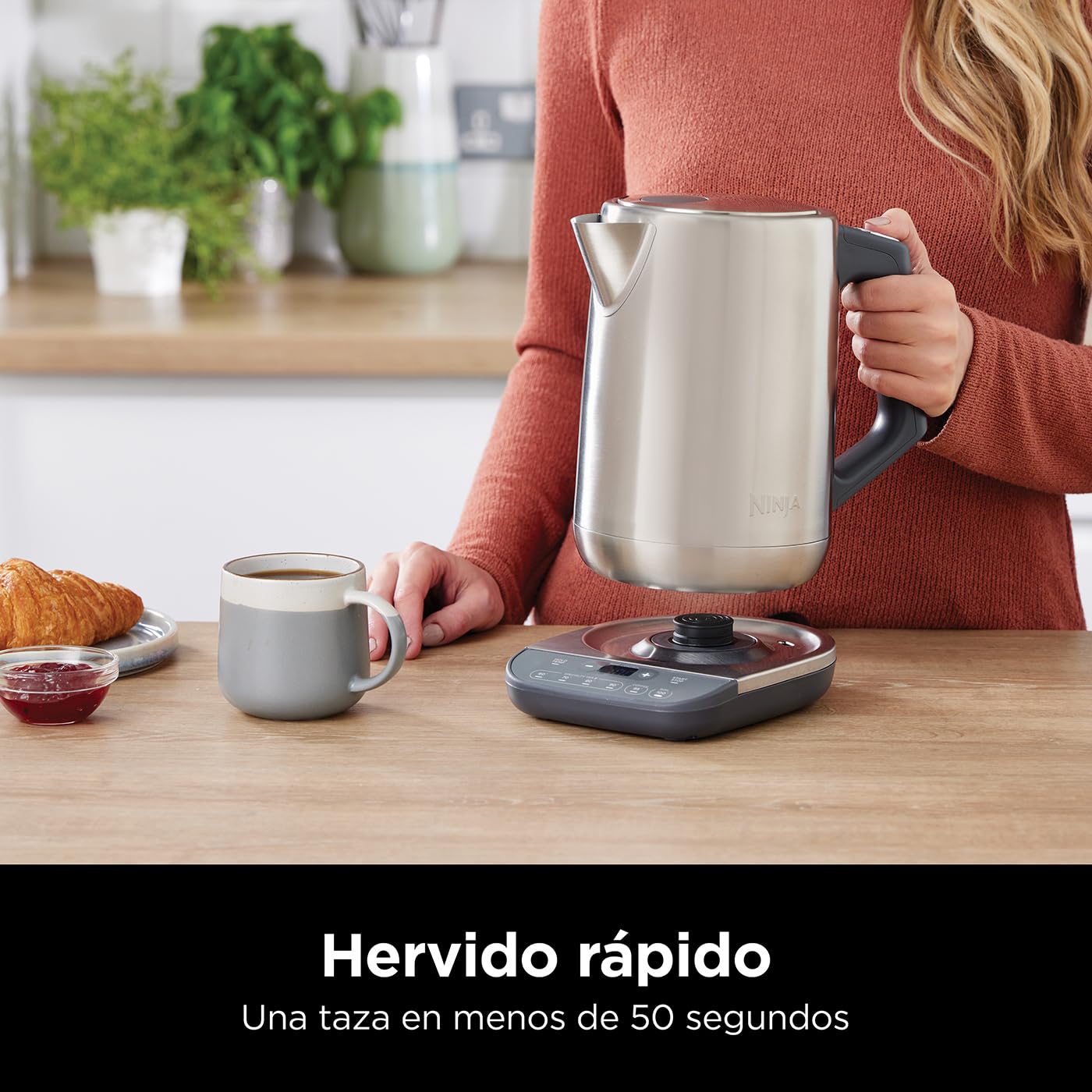 Ninja Hervidor de Agua con Temperatura Regulable, 1,7L, KT201EU