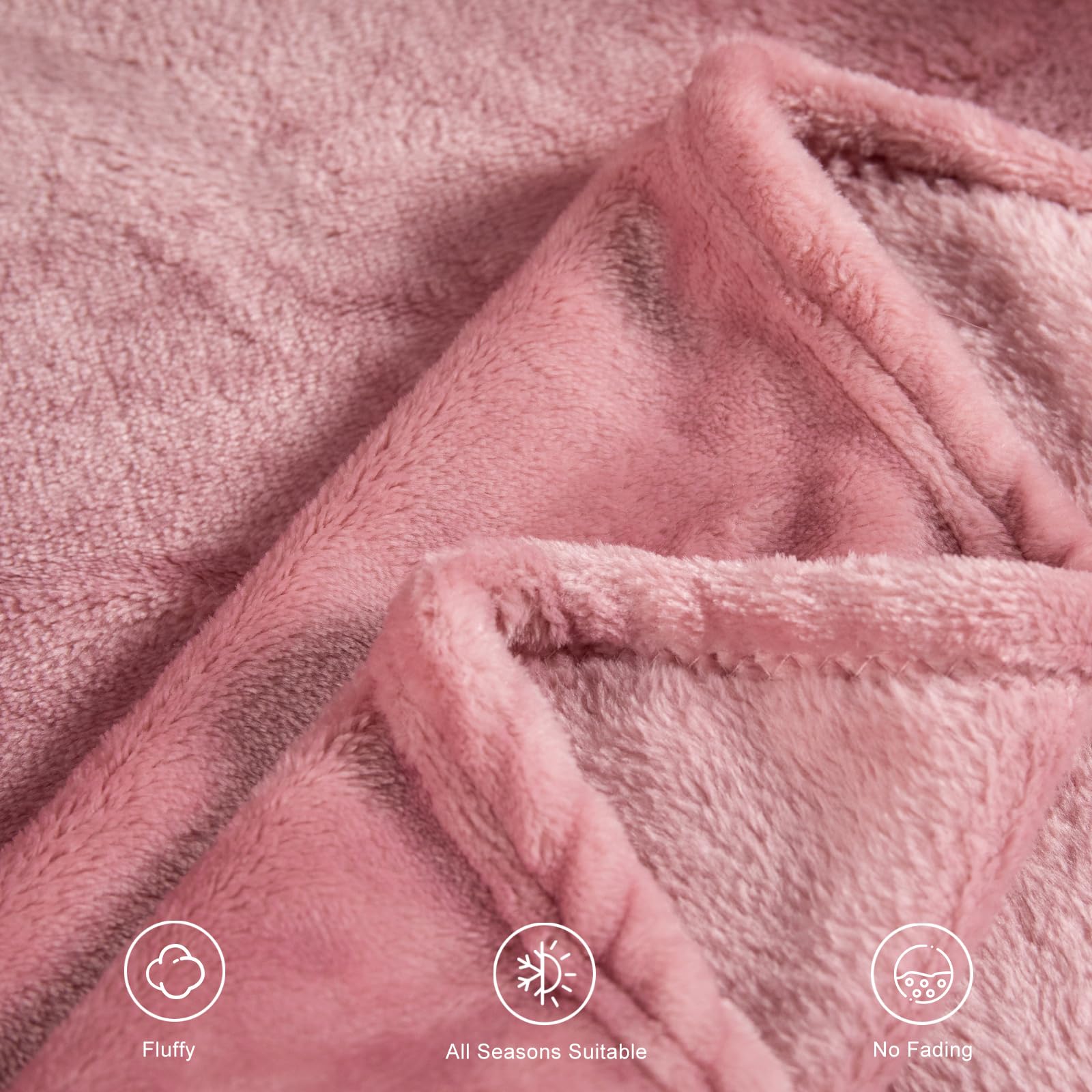 Kanguru Hello Kitty Fleece Deken – Zachte Knuffeldeken Roze Plaid voor Bank, Bed & Kinderkamer, 130×170 cm