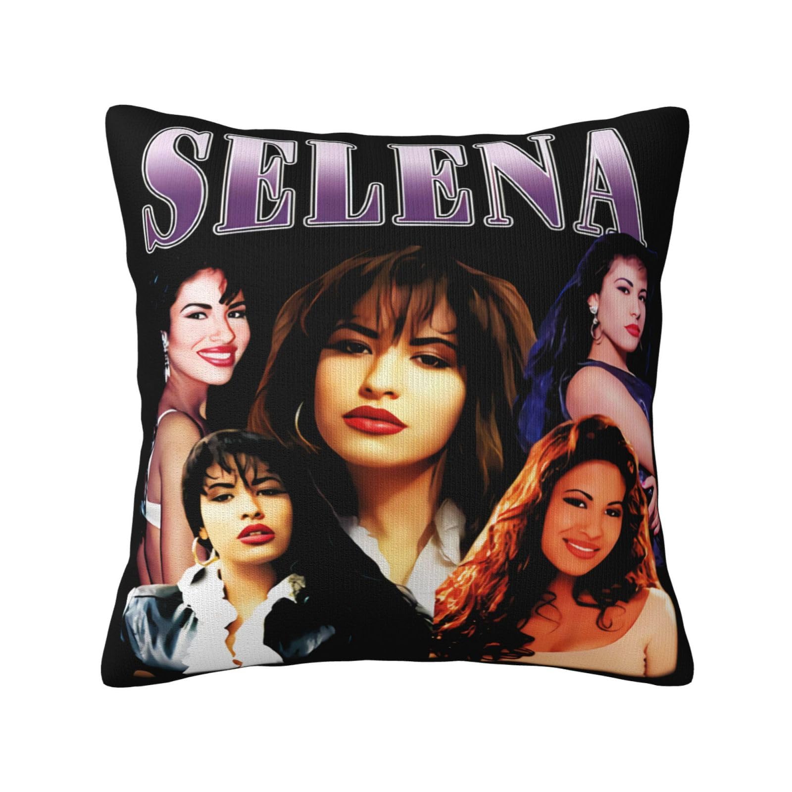 Pillowcase Selenas Throw Pillow Covers Square Soft Cushion Case Home Decorations for Sofa Living Room Bedroom Office Car Double-Sided Pillow Protector 18x18 Inch