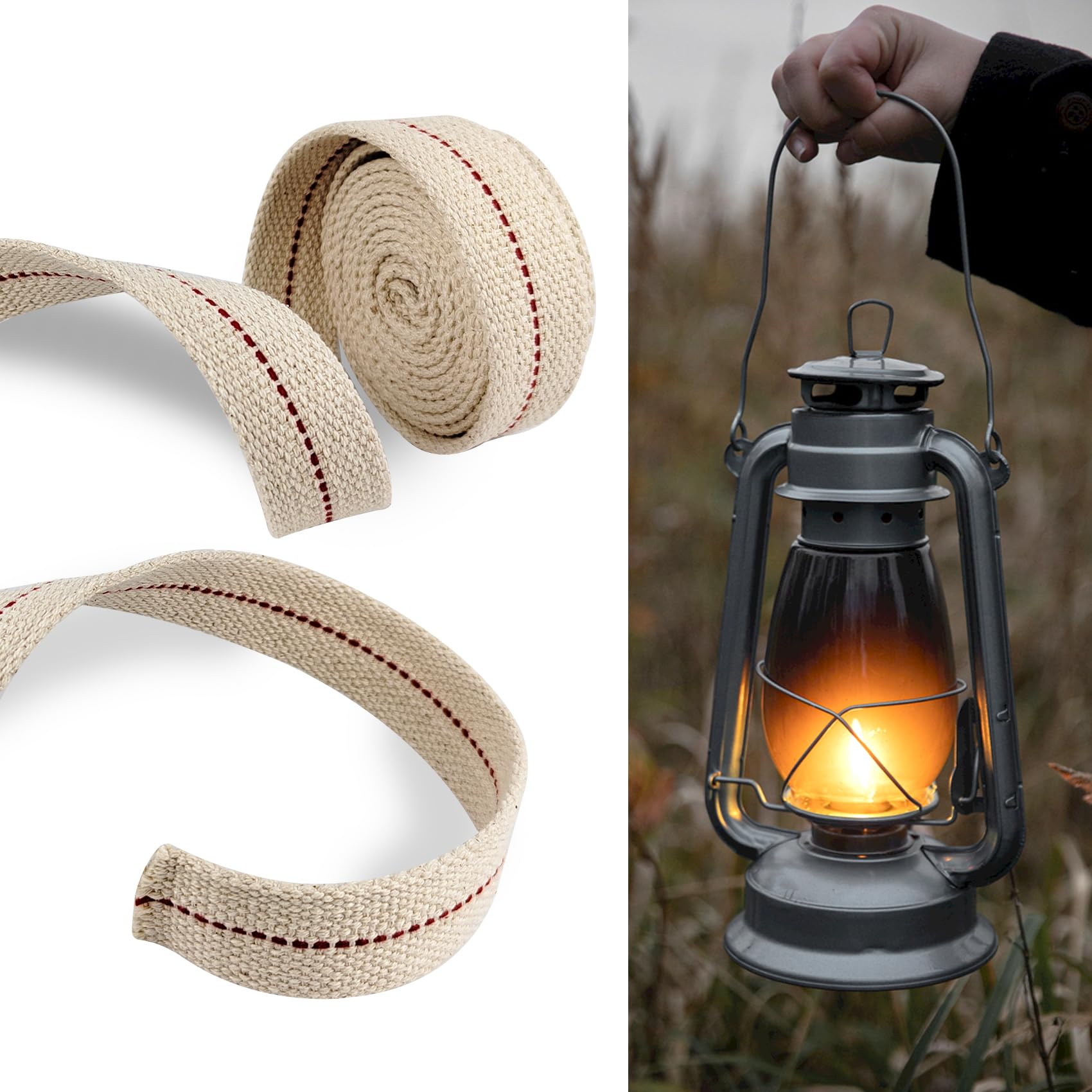 Amazon.com: 1 Roll Oil Lamp Wick - 6.5 Feet Roll, 1 Inch Flat