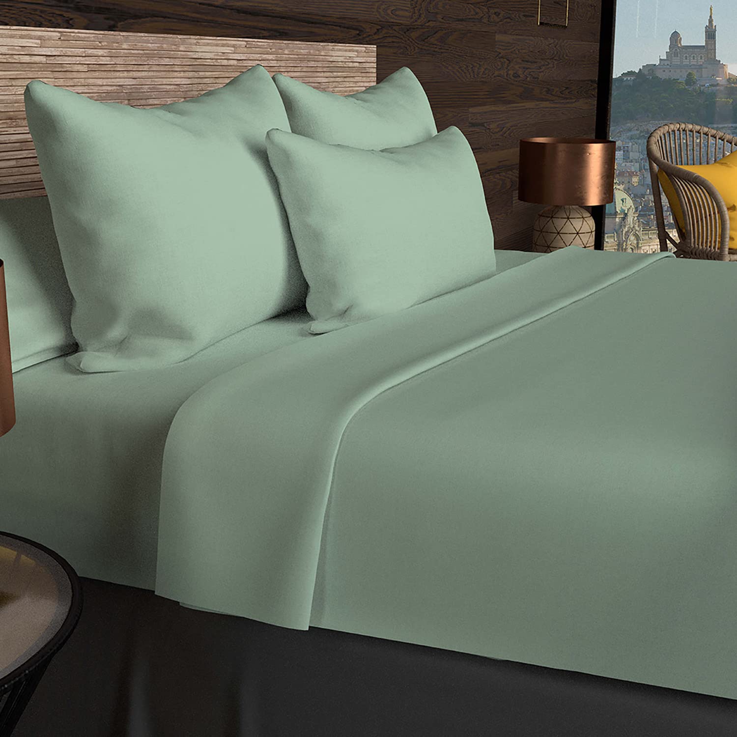 Housse De Couette Double Gaze Coton 140 X 200 Cm Gaia Guimauve - Housse de couette - Parure de