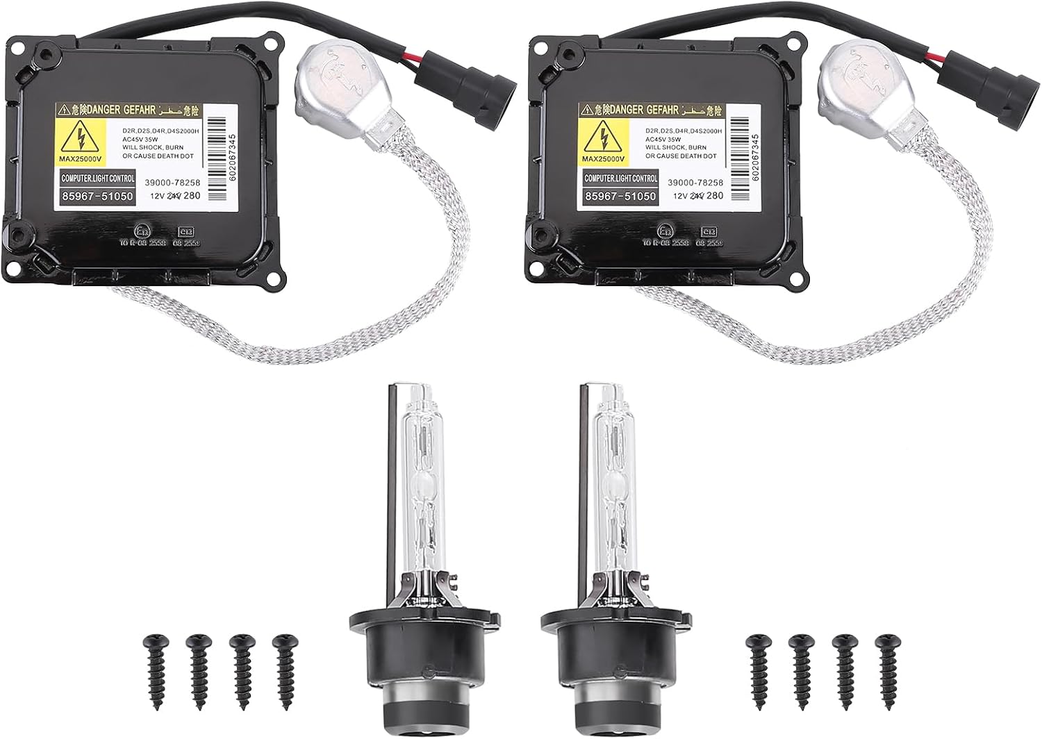 2Pcs Xenon HID Headlight Ballast Compatible for 07-11 Lexus ES350 IS250 GS350 85967-51040 For 2007-2014 Lexus Headlight Module HID Xenon Headlight Ballast Ballast Wiring D4S Bulb Kit 85967-51040