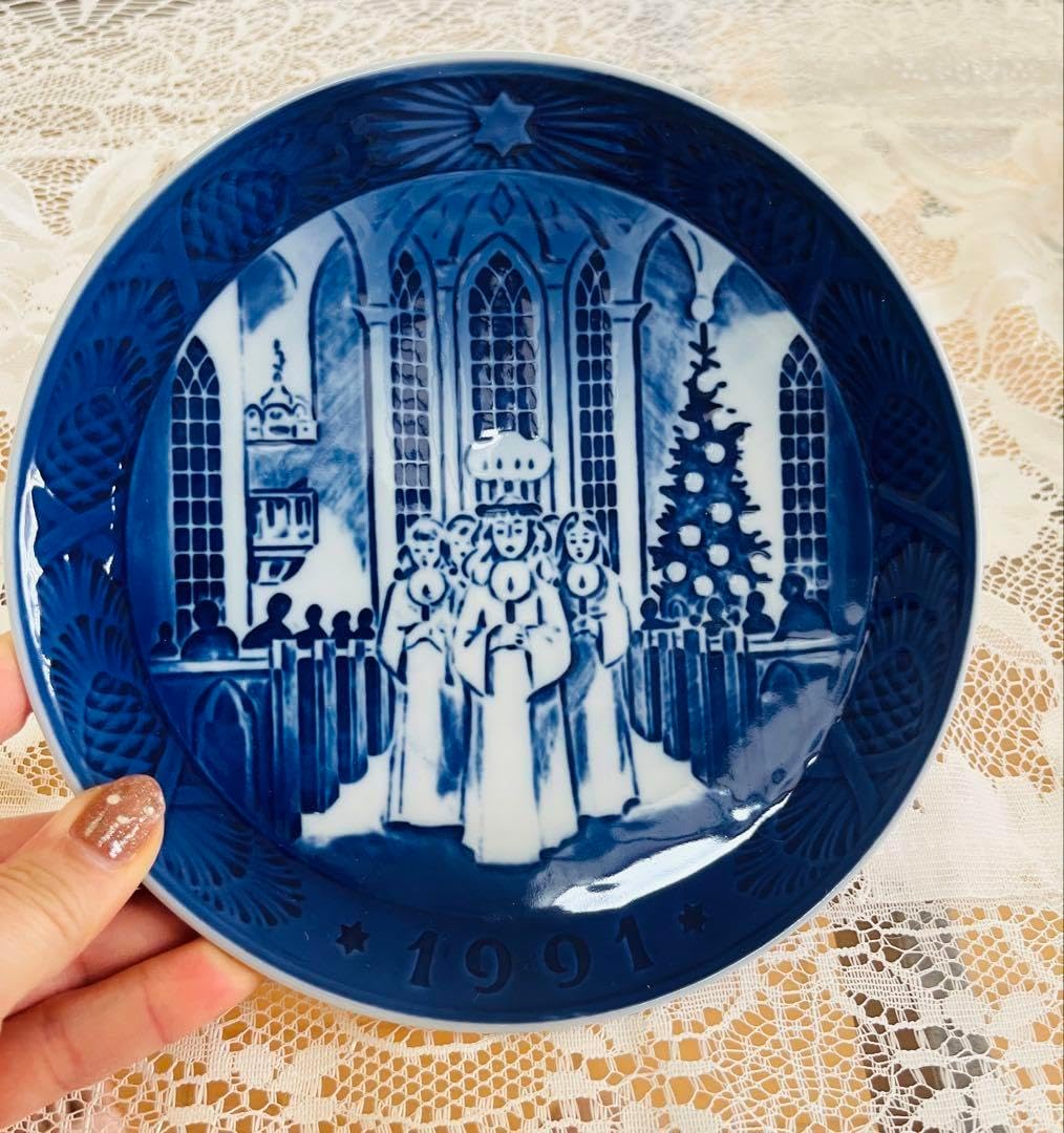 ロイヤルコペン 1991年製 クリスマ ト イヤープレート 1991年版 / 平成