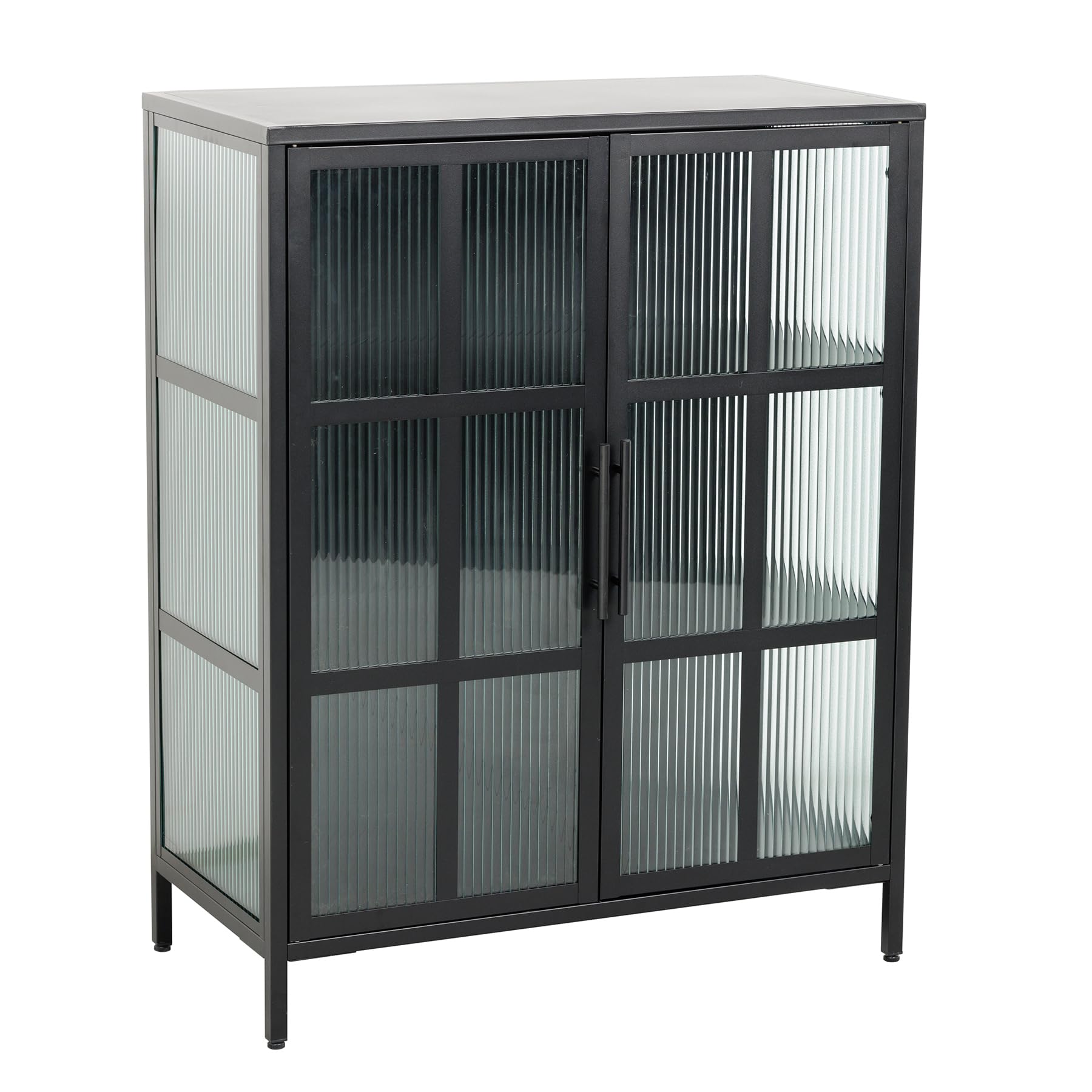 riess-ambiente Vitrine DURA STEEL 80cm schwarz / transparent Vitrine