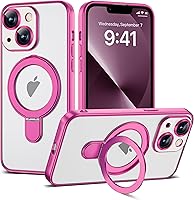 Vista 9 de Funda compatible con iPhone 12 con soporte de anillo magnético invisible [compatible con Mag-Safe] [Protector completo de lente de cámara] Funda