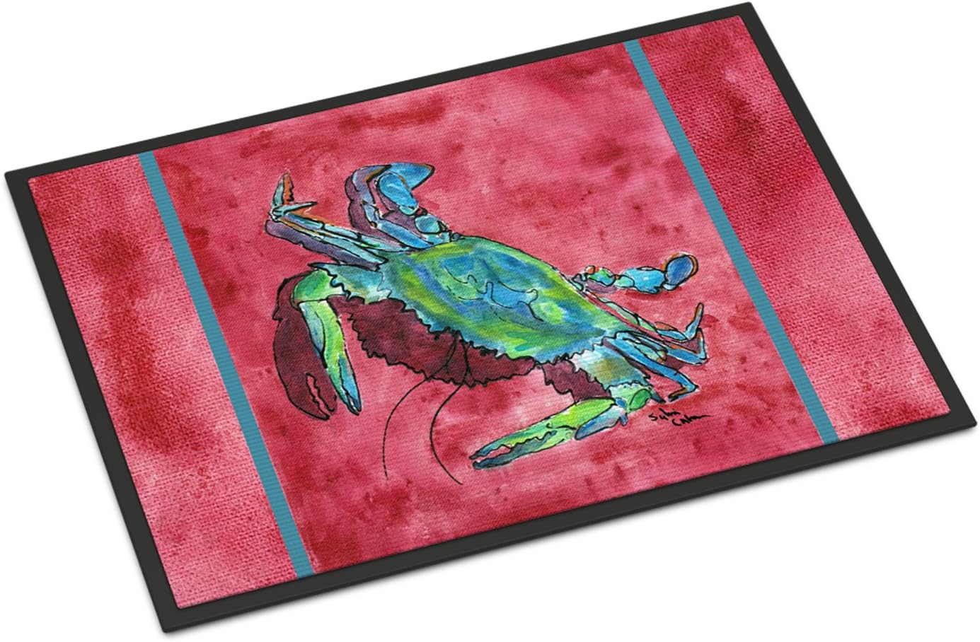 Caroline's Treasures 8379-JMAT Crab Indoor or Outdoor Doormat, 24" x 36", Multicolor