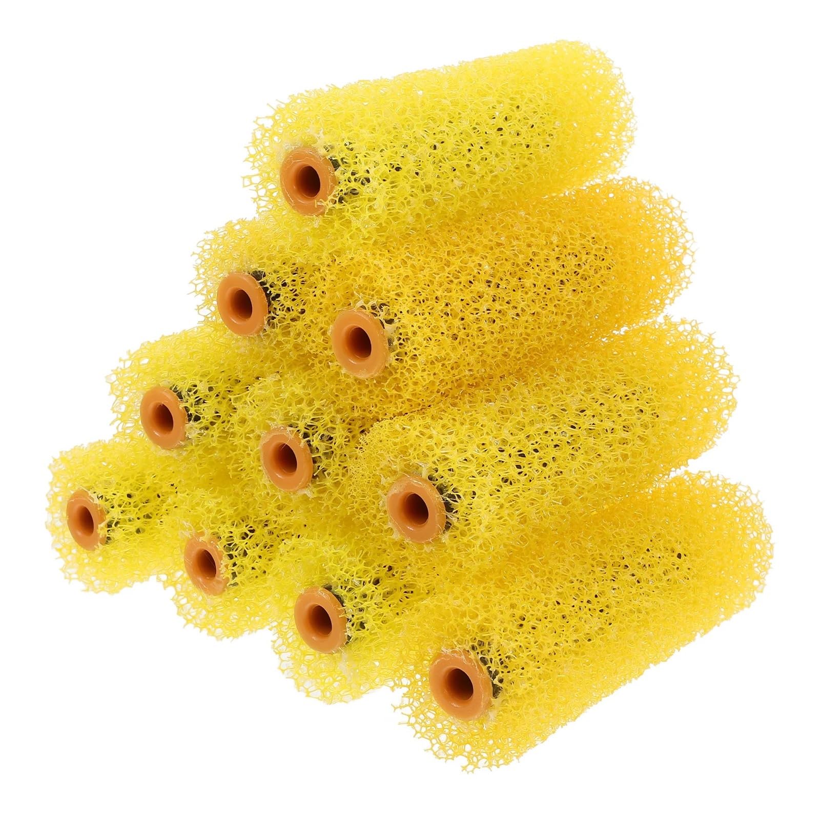 10 Pcs Roller Brush Rollers Sponge Paint Small For Painting Texture Textured Medium And(10.00X3.50X3.50CM)