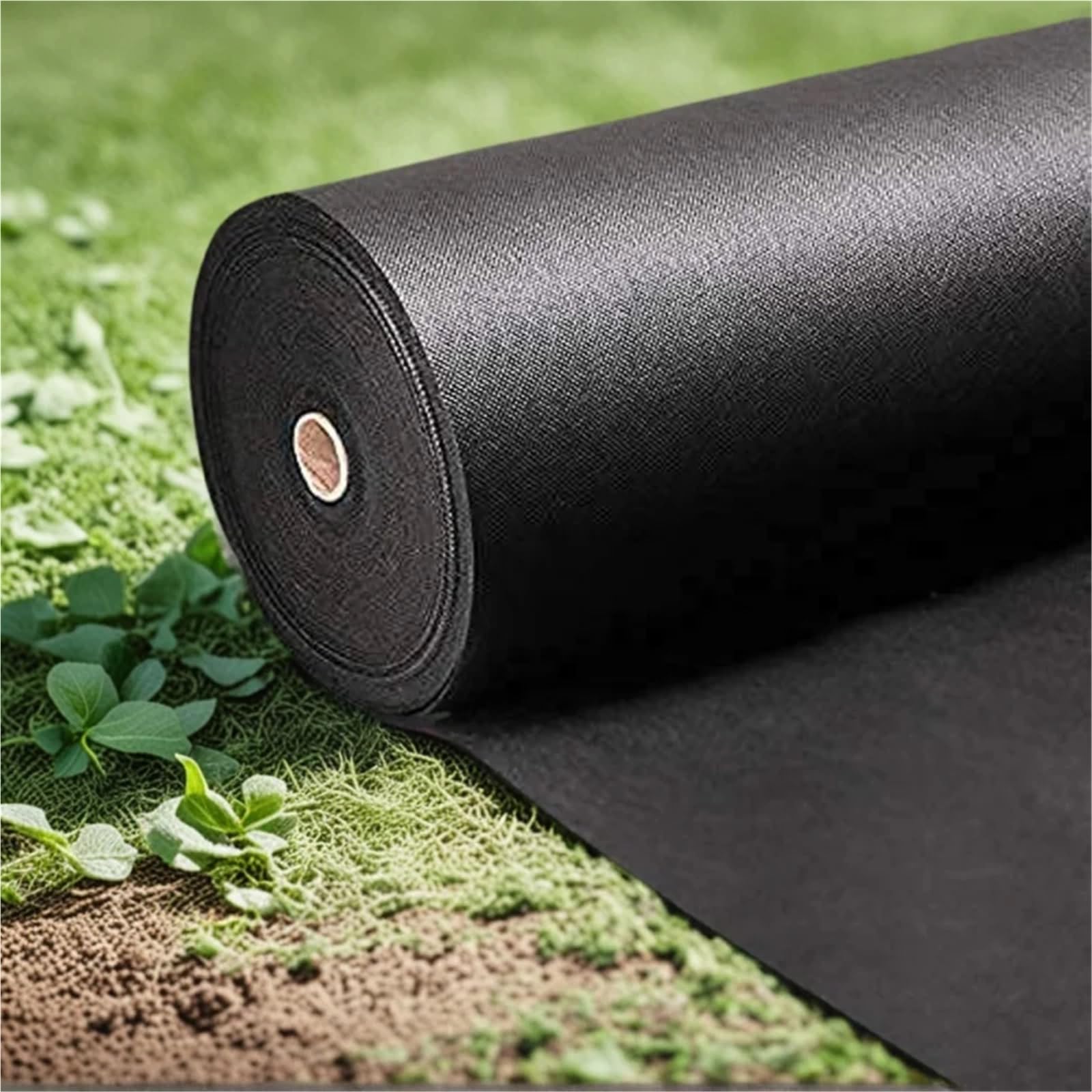 Telo Pacciamatura Tessuto barriera Anti-Erbacce da Giardino in Tessuto Non Nero Resistente for Prato e permeabilità all'Acqua di Controllo | 80CMX1000CM