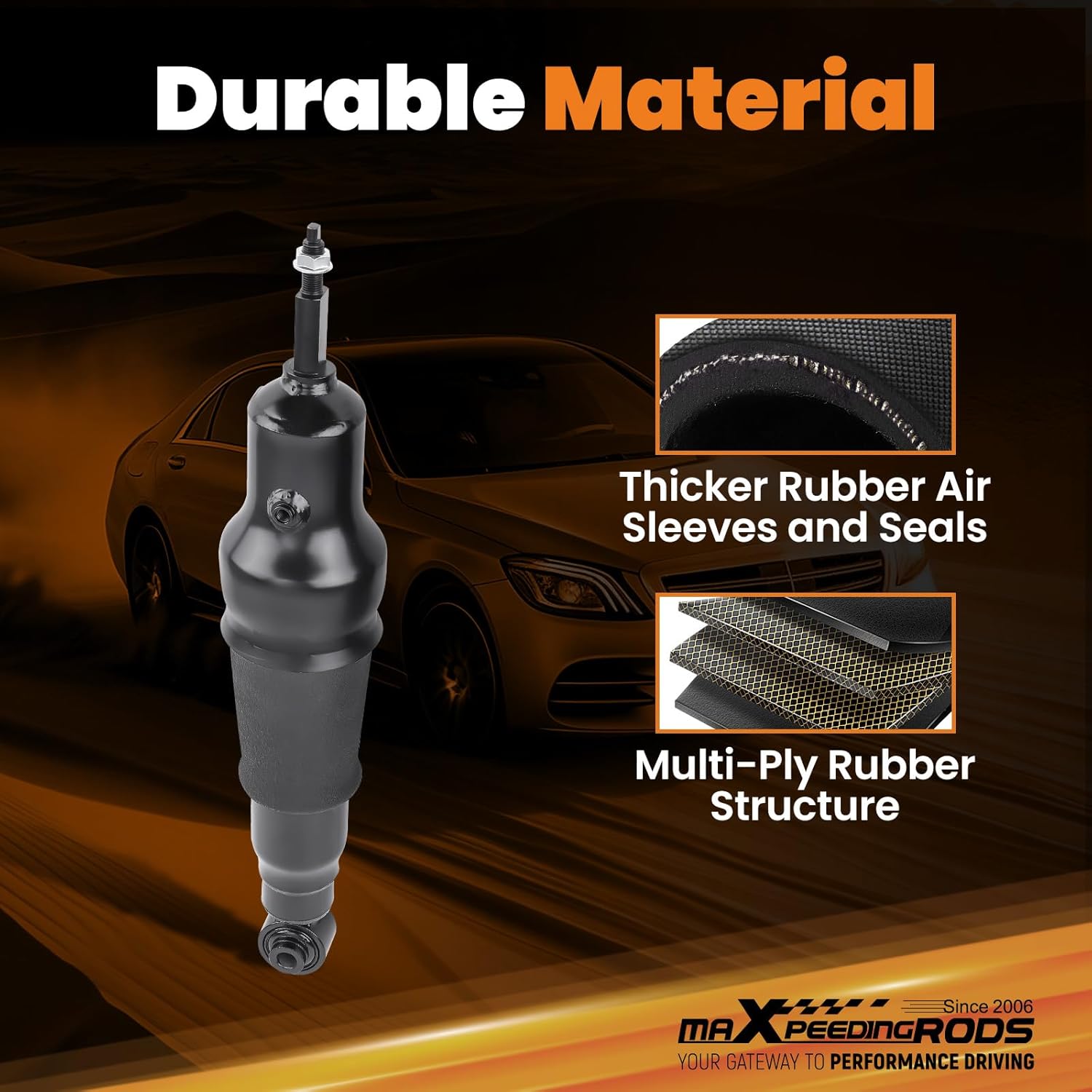 maXpeedingrods Rear Air Shock Aborsber for Nissan Armada Patrol 2010-2013 Infiniti QX56 QX80 2010-2013 E6210-1LA8A 56210-1LA8A E6210-5ZW0A