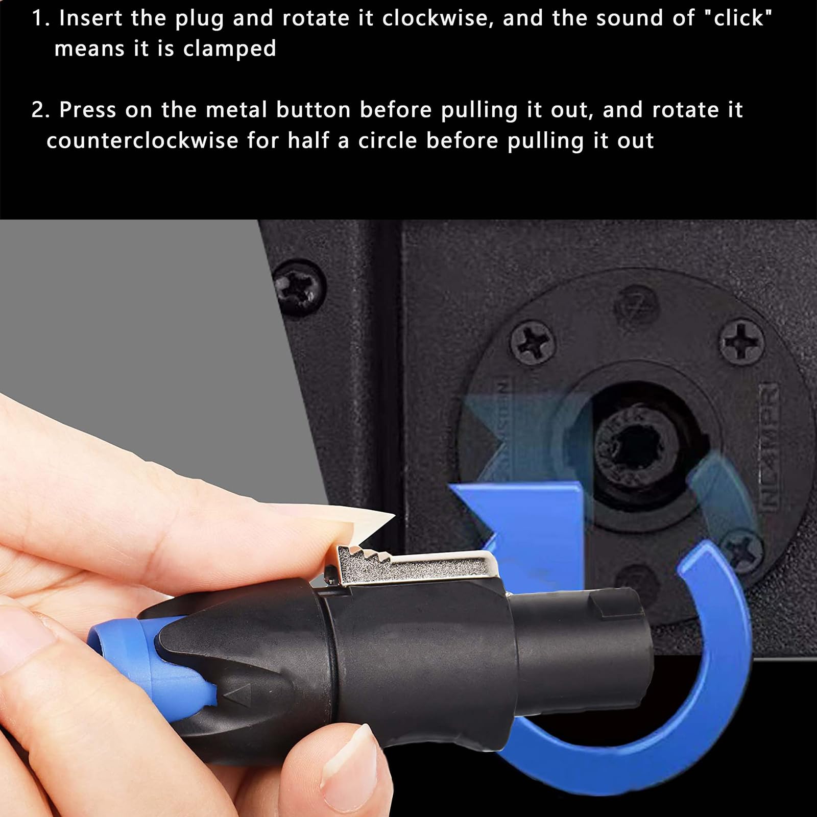 YejeySound (4 Pack) Neutrik NL8MPRXX Speakon 8-Pole Panel Mount Speaker Connector - Nickel