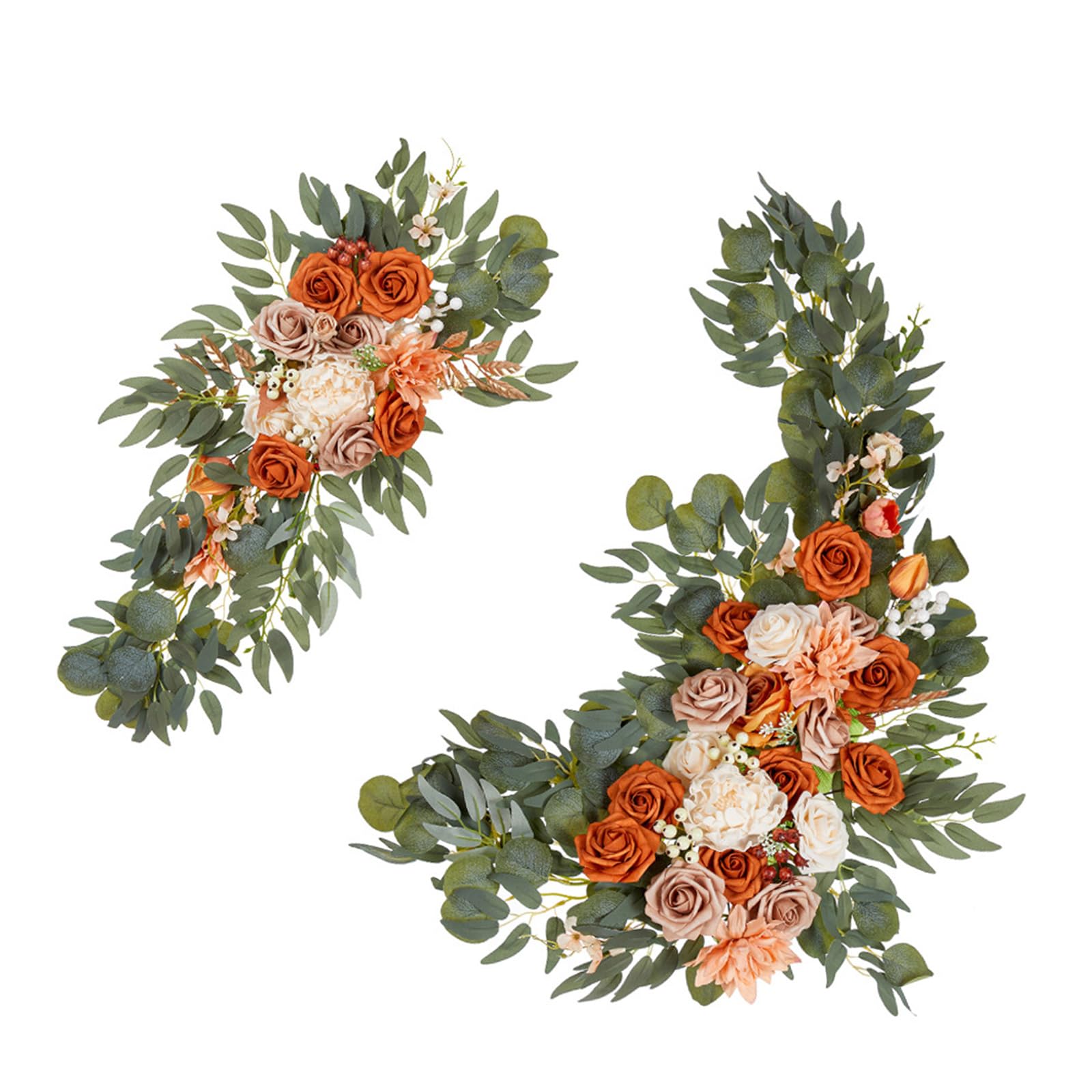 carotoe Artificial Rose Flower Decorations Flower Arrangement for Wedding Welcome Sign Ceremony Reception Backdrop Decoration Outdoor Wedding Accessories