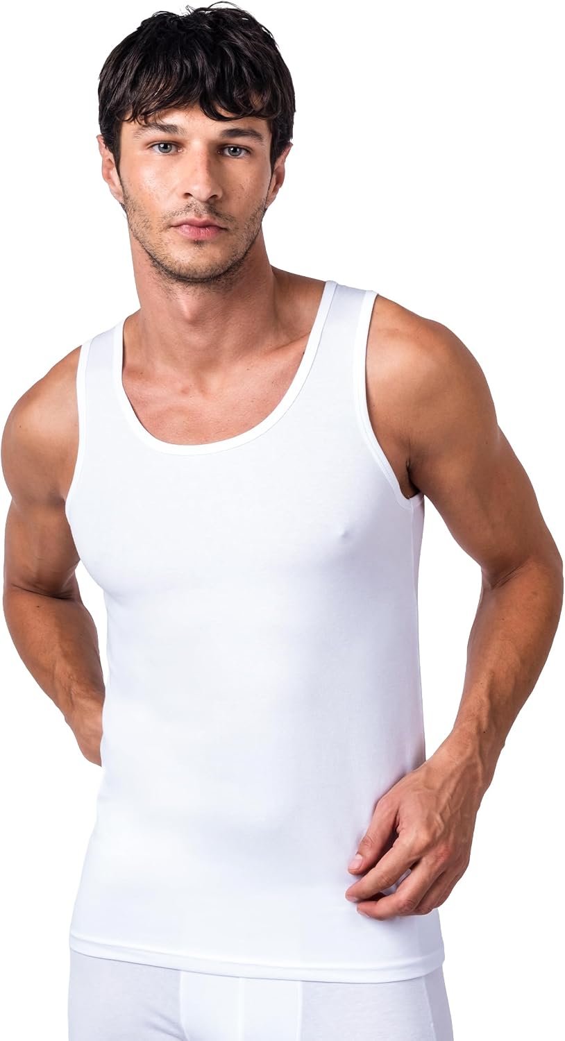 MISIRLI Organik Pamuk - Tencel™ Modal Askılı Erkek Atlet, Kolsuz U Yaka, Yumuşak, Nefes Alabilir, Lüks ve Sürdürülebilir Kumaştan Şık Basic Atlet, Hercules