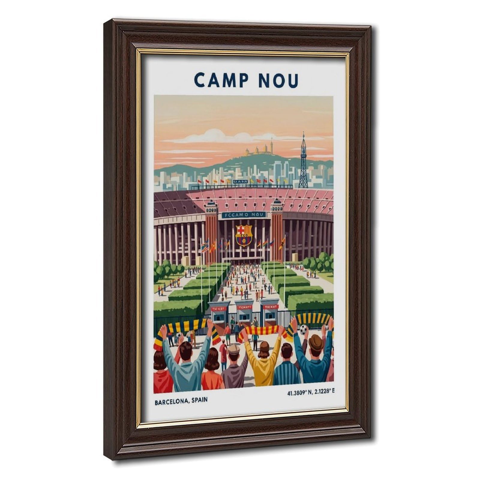 Camp Nou Barcelona Canvas Poster for Bedroom Decor Gift