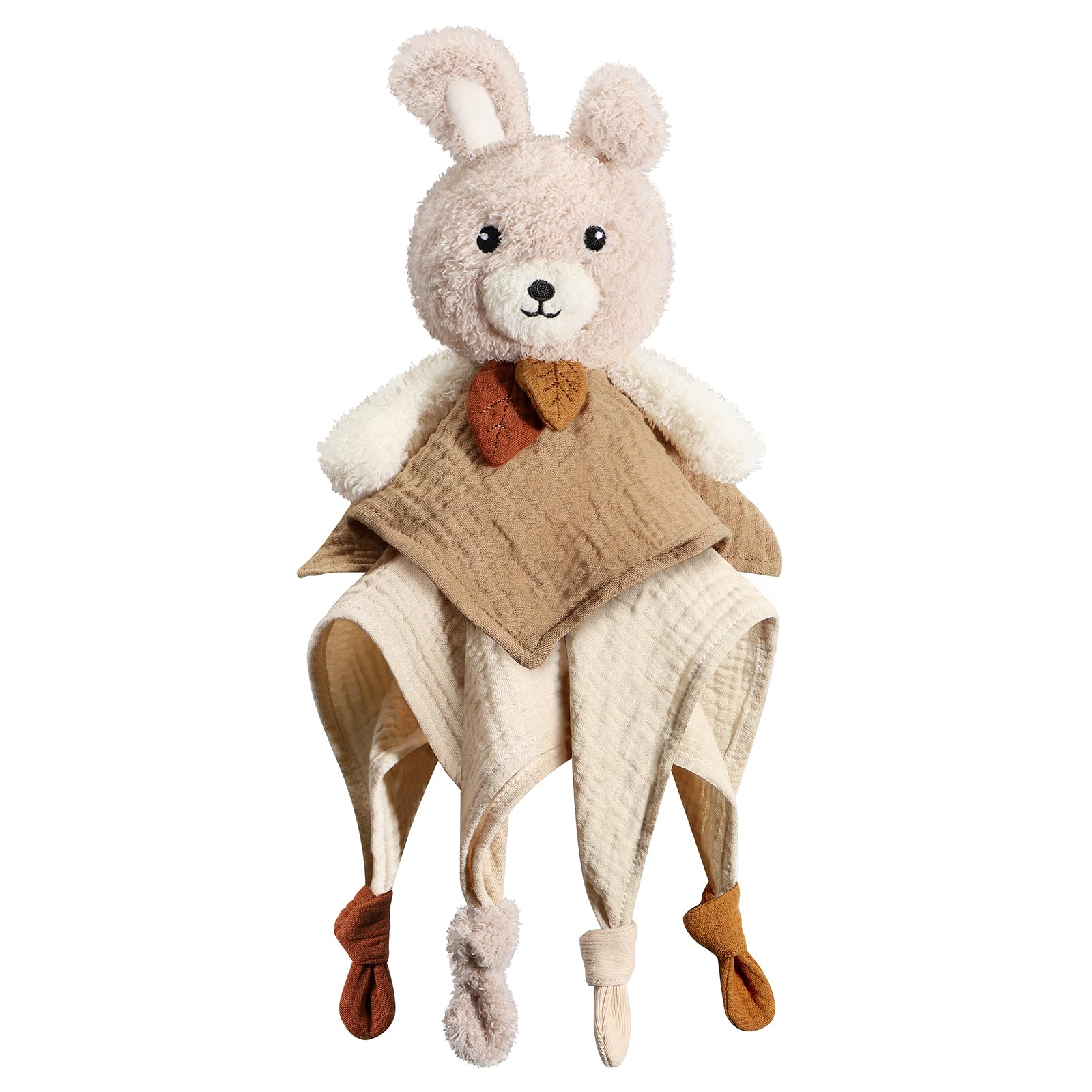 Nueplay | OEKO-TEX® Certified Bunny Baby Lovey & Security Blanket for Boys and Girls | Non-Toxic Nursery Essential | Soft Plush Comforter for Babies & Newborn Registry