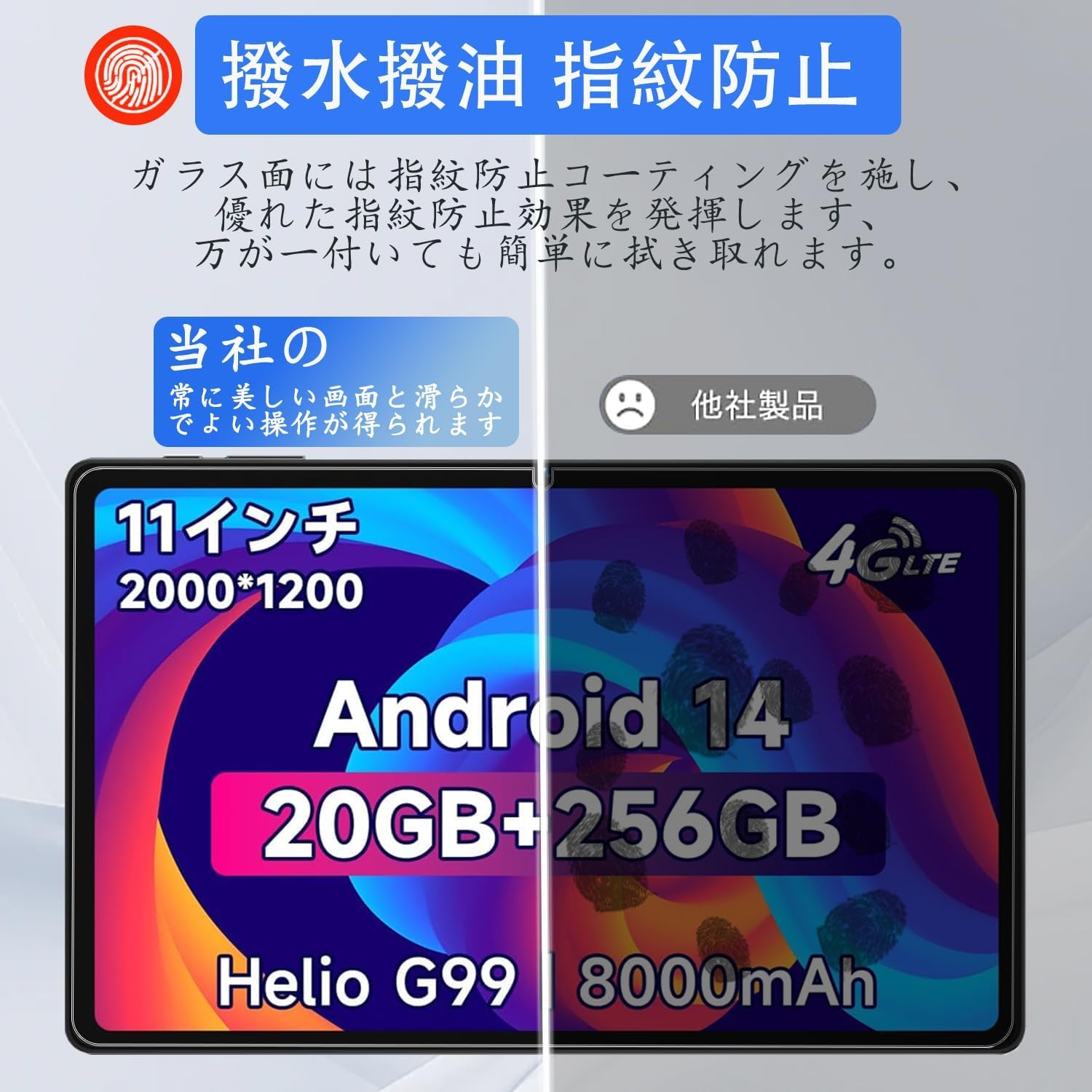 Amazon.co.jp: 【Bmax I11 Power タブレット専用保護フィルム】 強化