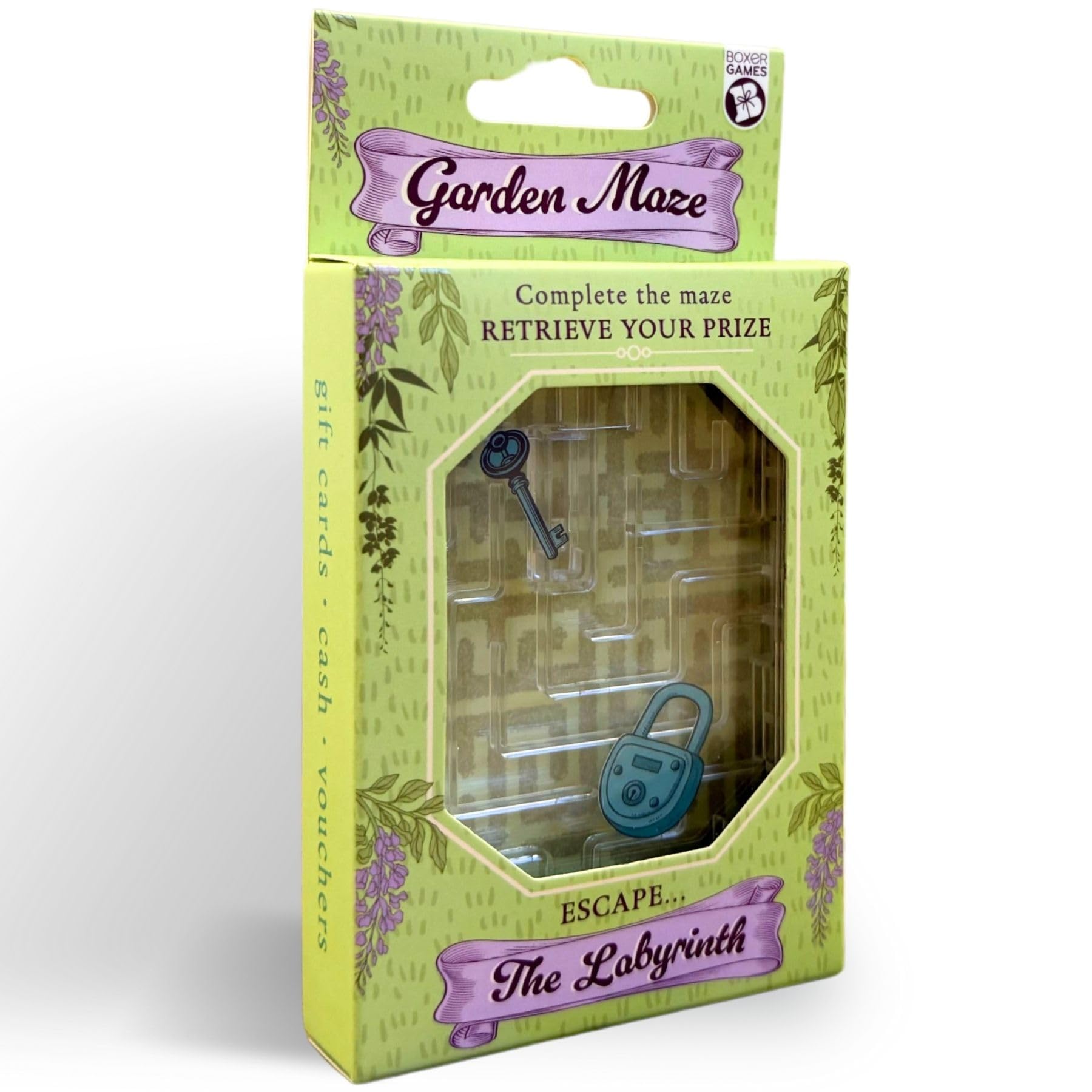 Boxer Gifts Garden Labyrinth Gift Card Puzzle Box - Money Holder for Cash Gifts - Gardening Gifts