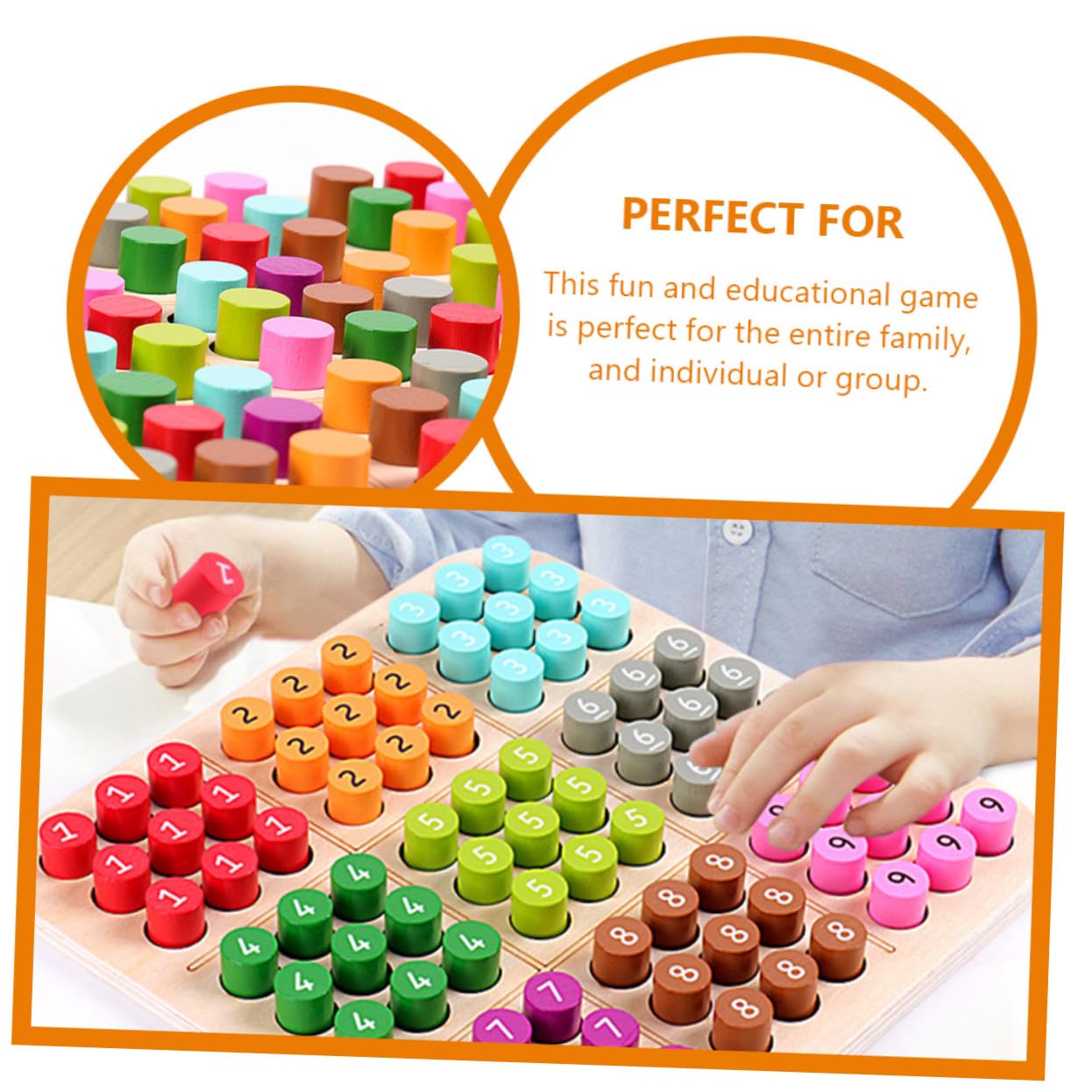 Milisten Juego de Sudoku Educativo para Niños y Niñas, Material Sintético, Desarrolla Habilidades Lógicas, Adecuado para Familias y Grupos, Set de 1 Unidad