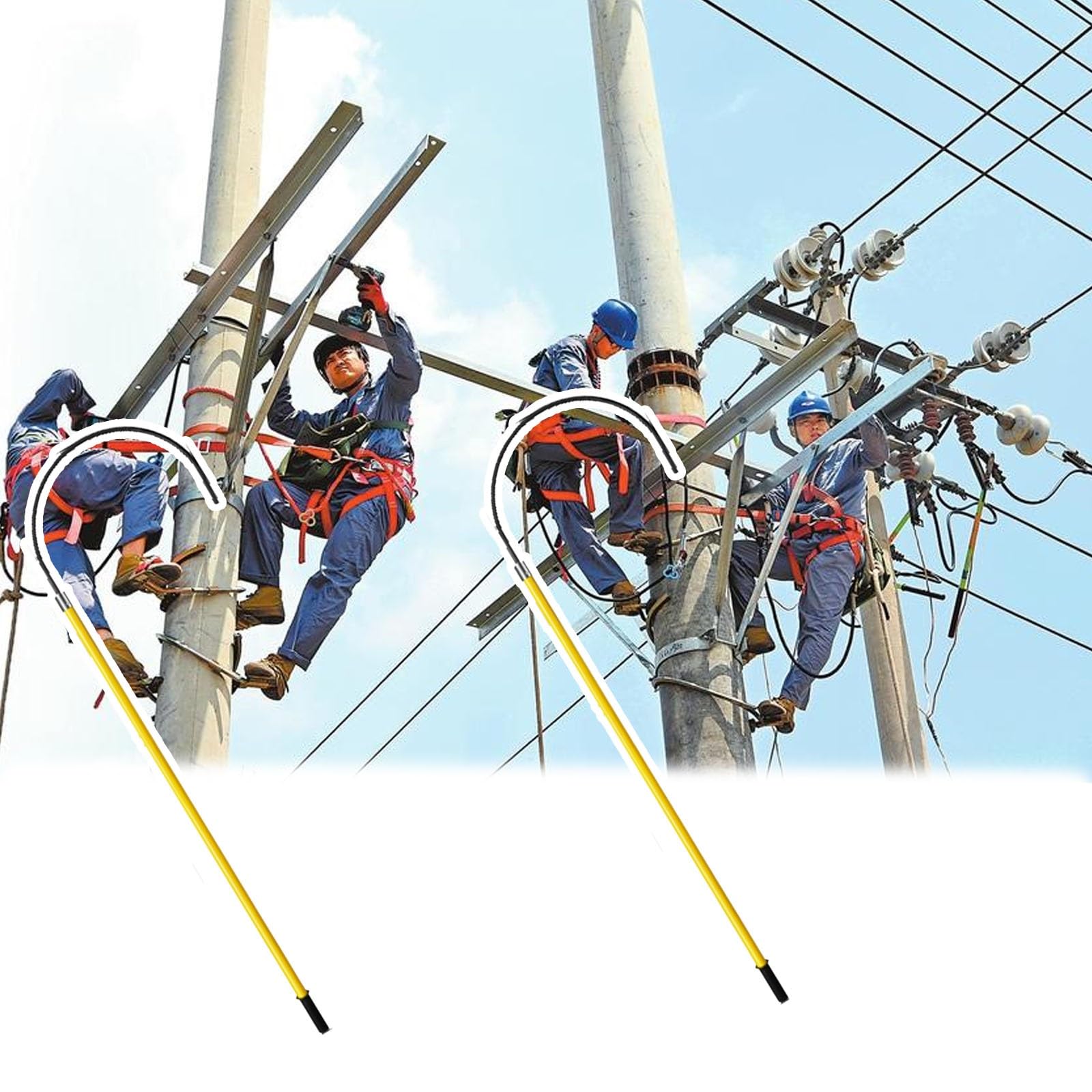 Barra de rescate dieléctrica para protección civil y mantenimiento en subestaciones eléctricas