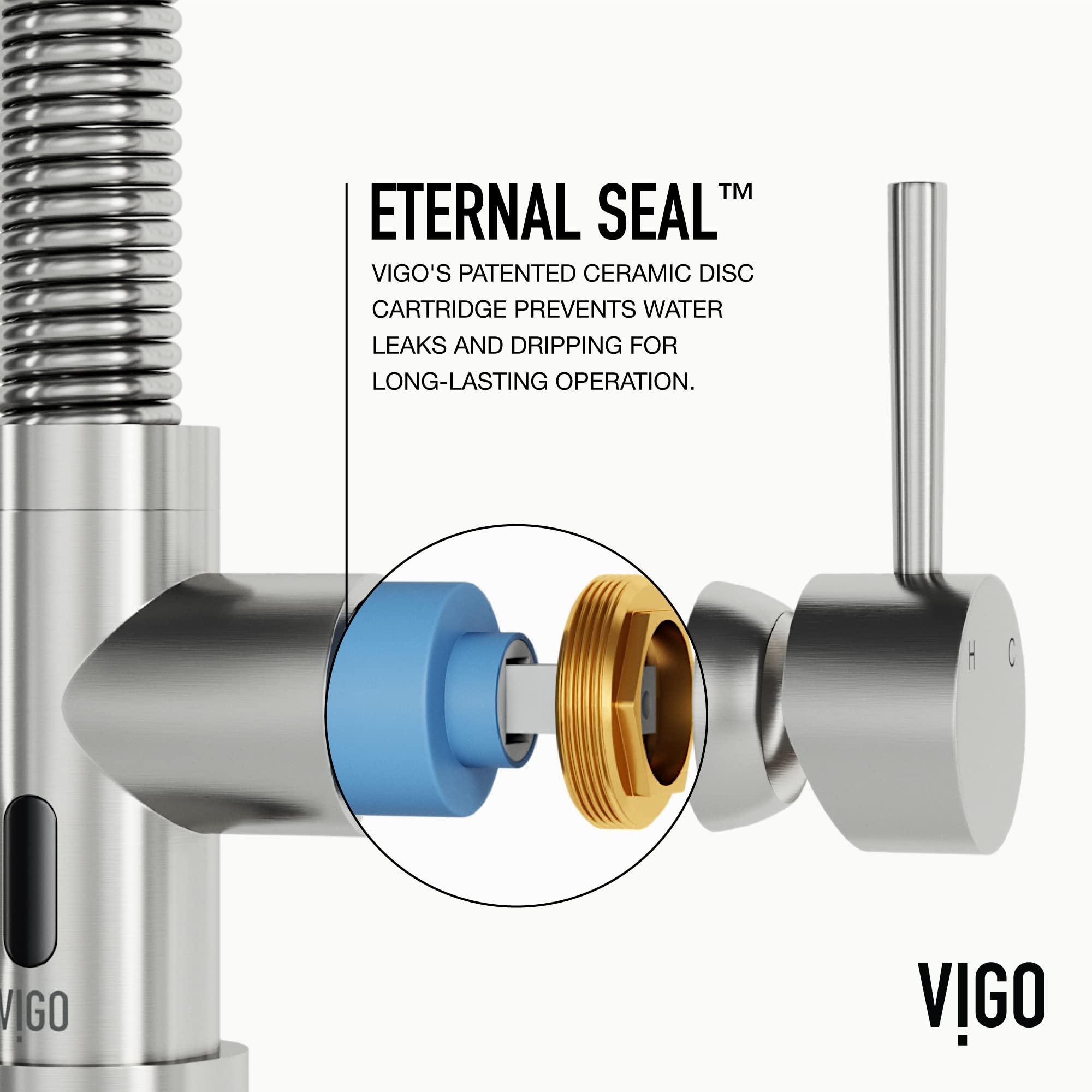 VIGO Greenwich PullDown Spray Kitchen Faucet With, 58 OFF